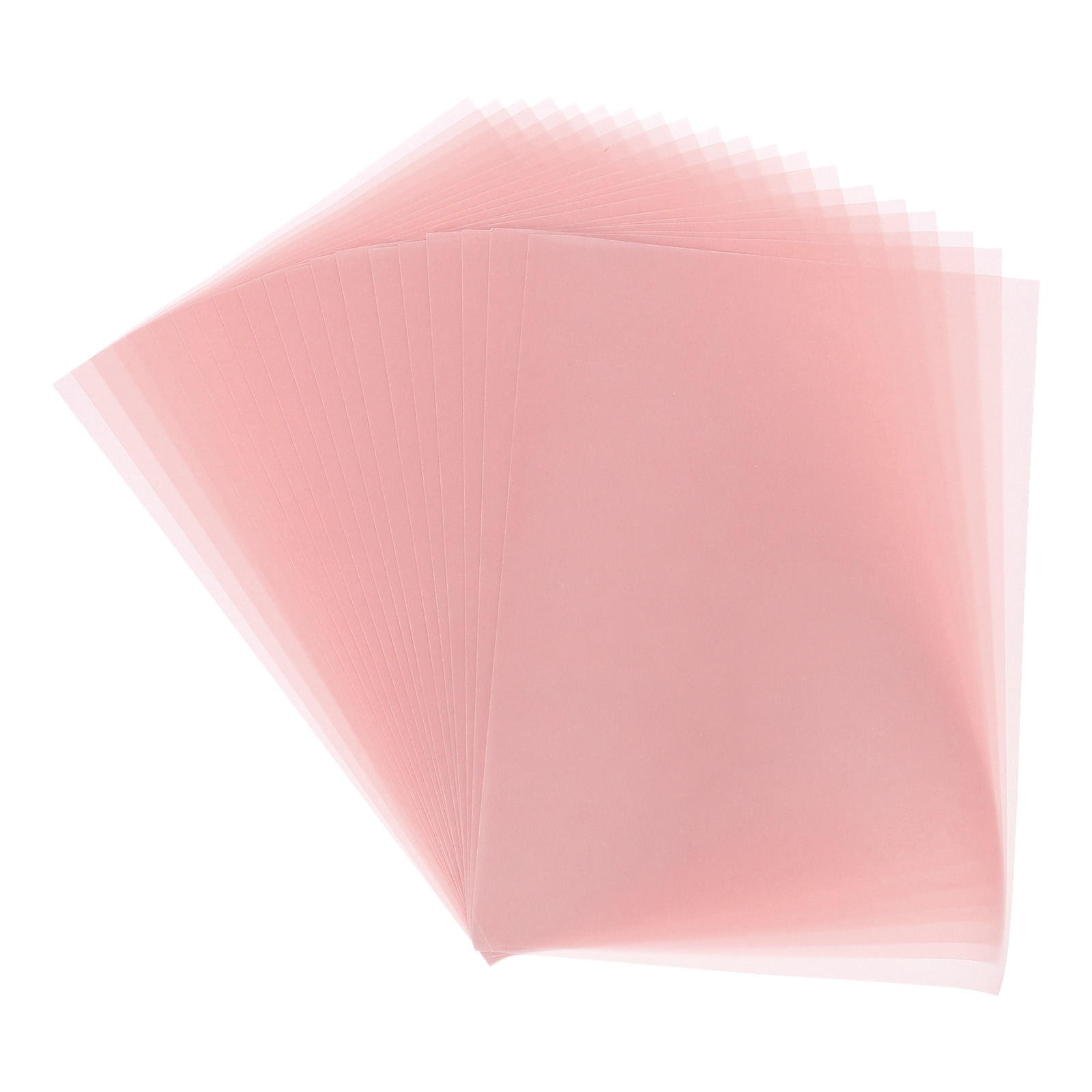 Unique Bargains Colored Vellum Paper 50 Sheet Light Pink Transparency 8 ...