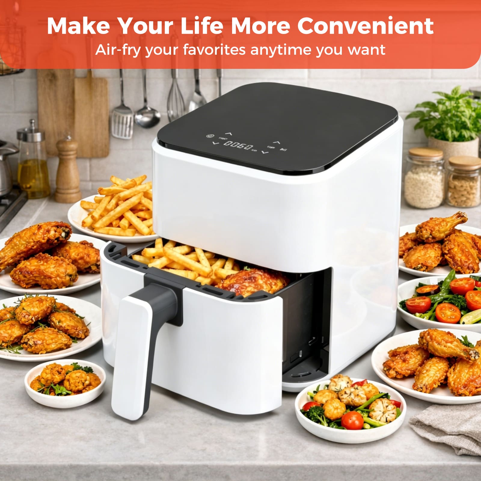 Sweetcrispy L-AH-KZG2725-3WT-RC Air-Fryers - View #3