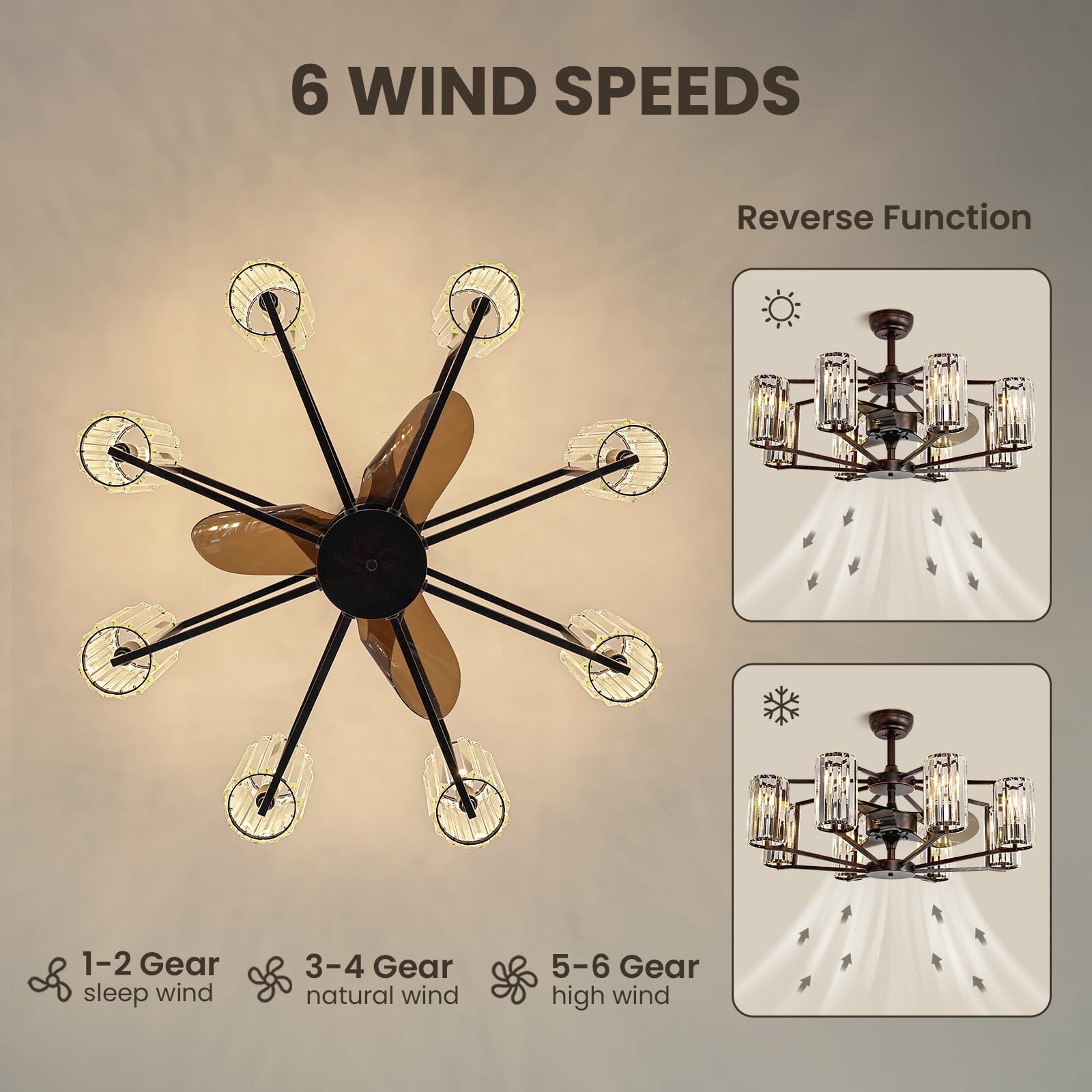 SILJOY HLP-LQ018-8T-ORRB Ceiling-Fans - View #2
