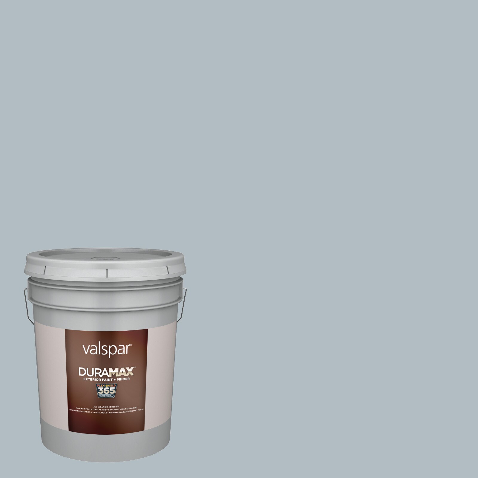 Valspar 5001-1B-4832 Duramax Flat Grey Brook 5001-1B Latex Exterior Paint + Primer ( 5-gallon )