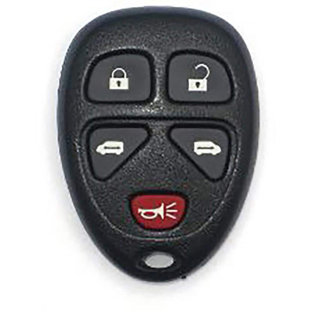 Car Keys Express Black 4 Button Remote and Key Combo with Edge Cut