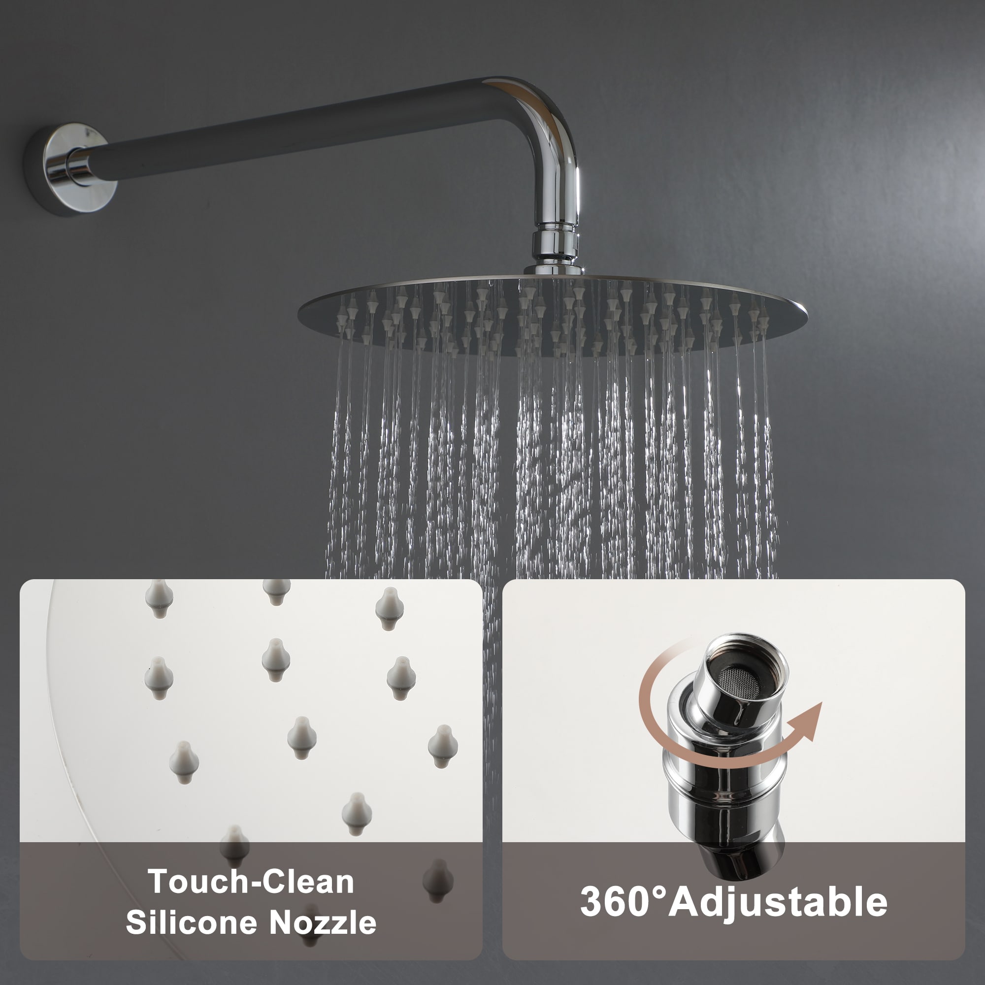 Clihome CHMS-8CH-A3543 Showerhead-Bar-Panels - View #6
