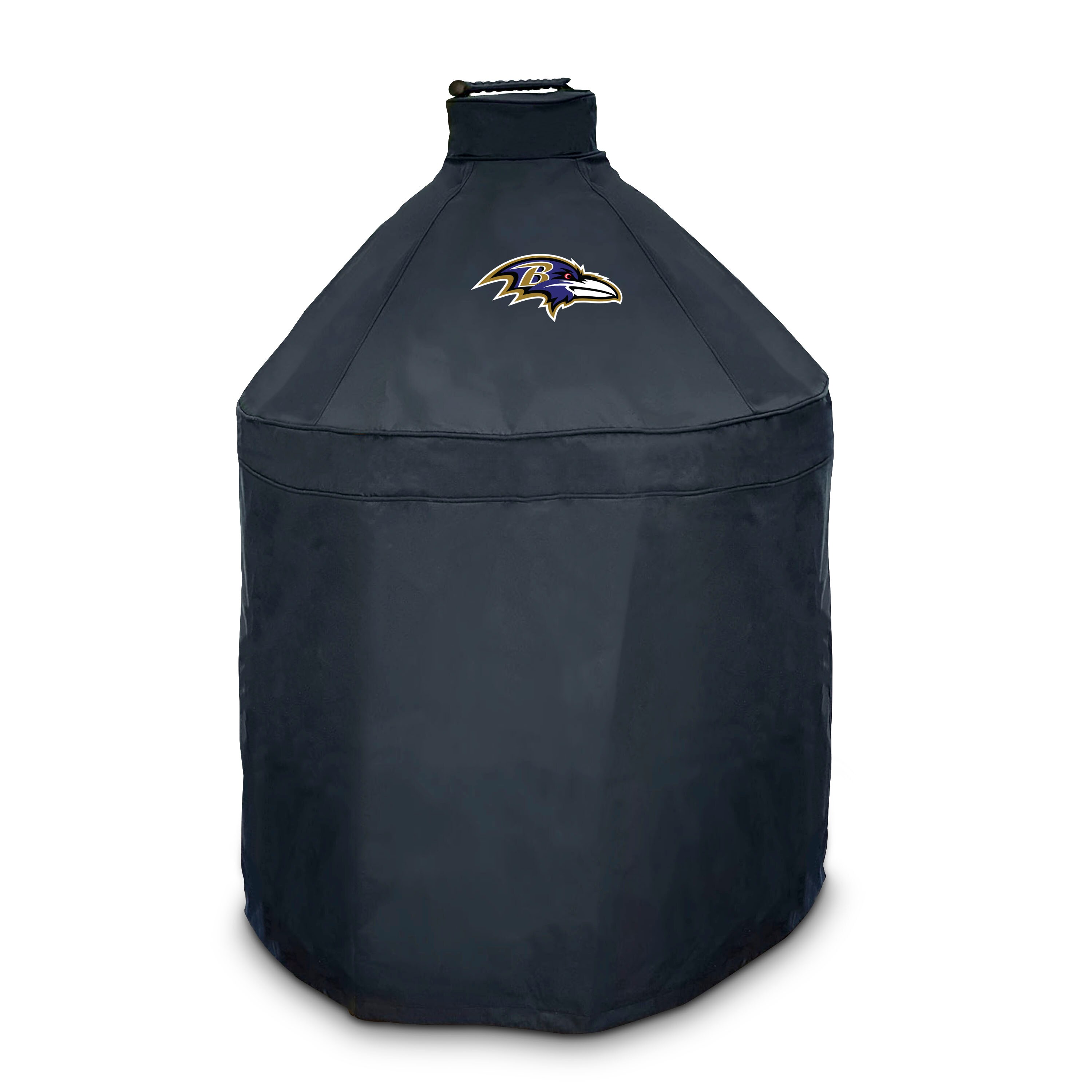 FANMATS 42783 Baltimore Ravens NFL Kamado Grill Cover 27-Inches W x 40-Inches H Black Kamado grill Cover