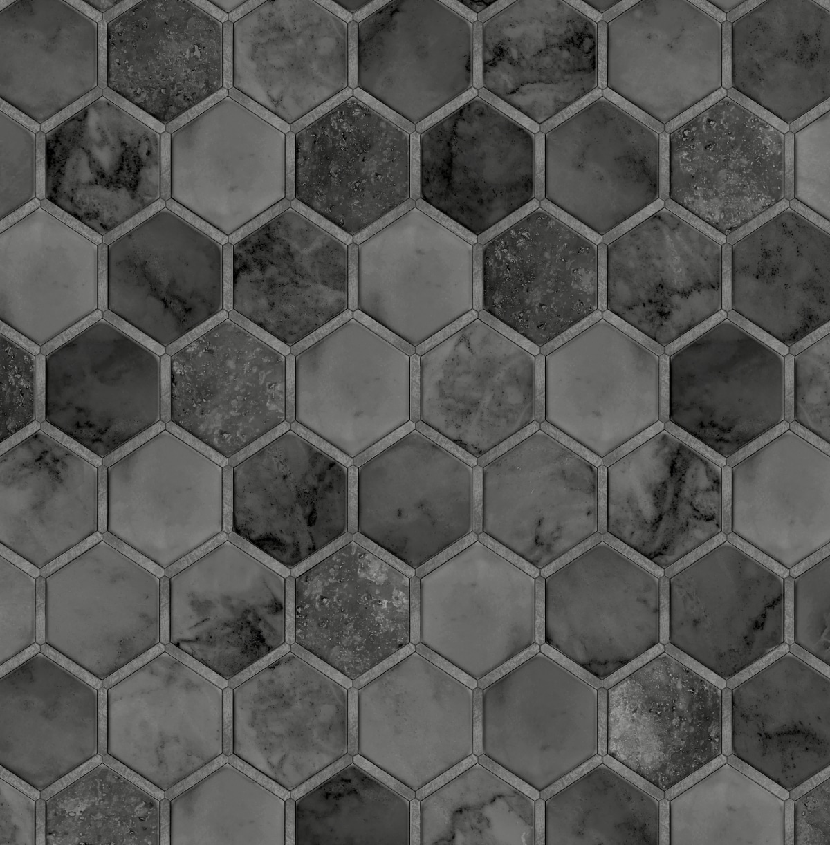 NextWall NW38600 30.75-Sq. Feet Cosmic Black and Metallic Silver Vinyl Tile Self-adhesive Peel and Stick Wallpaper