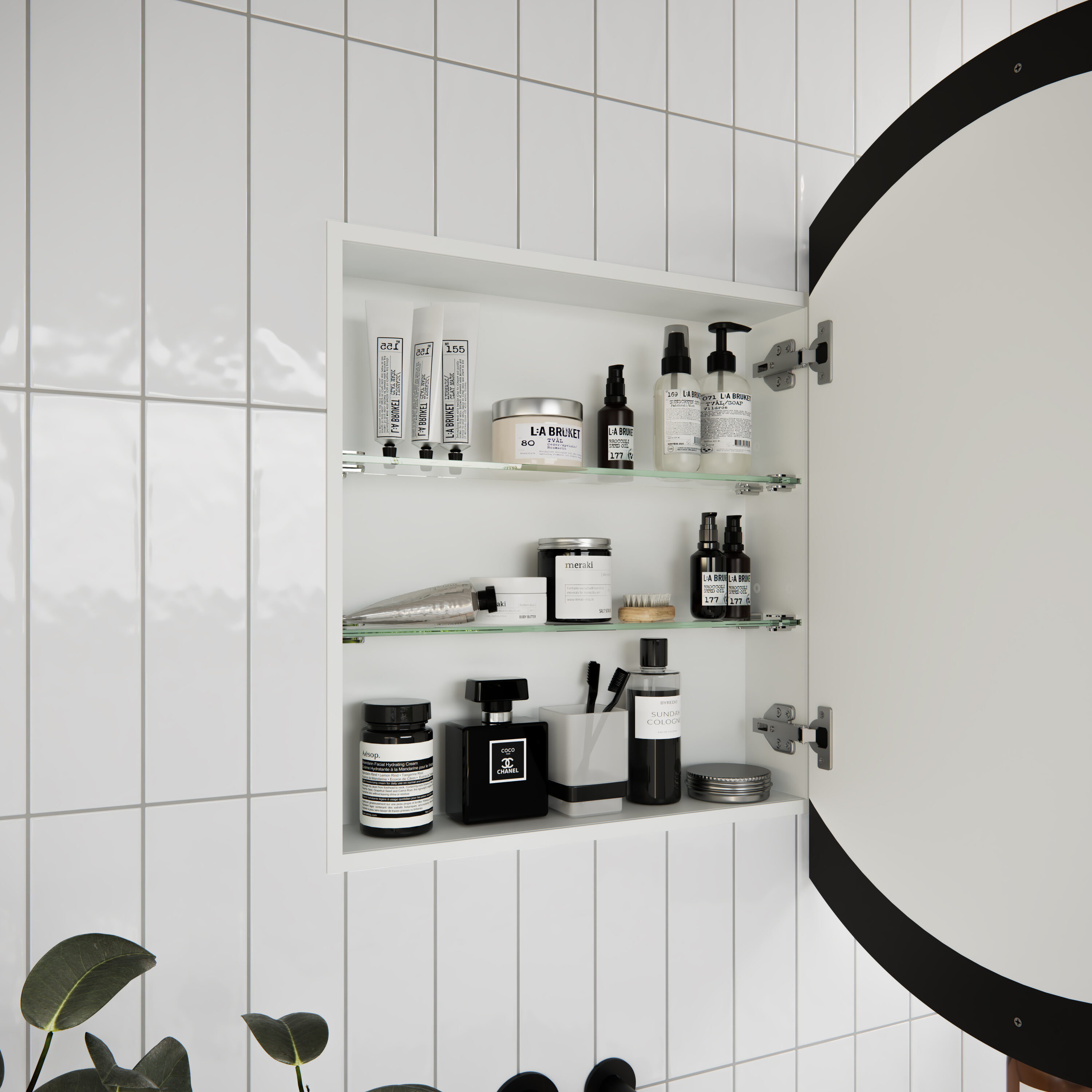 Glass Warehouse SC1-R-32-B Bathroom-Medicine-Cabinets - View #5