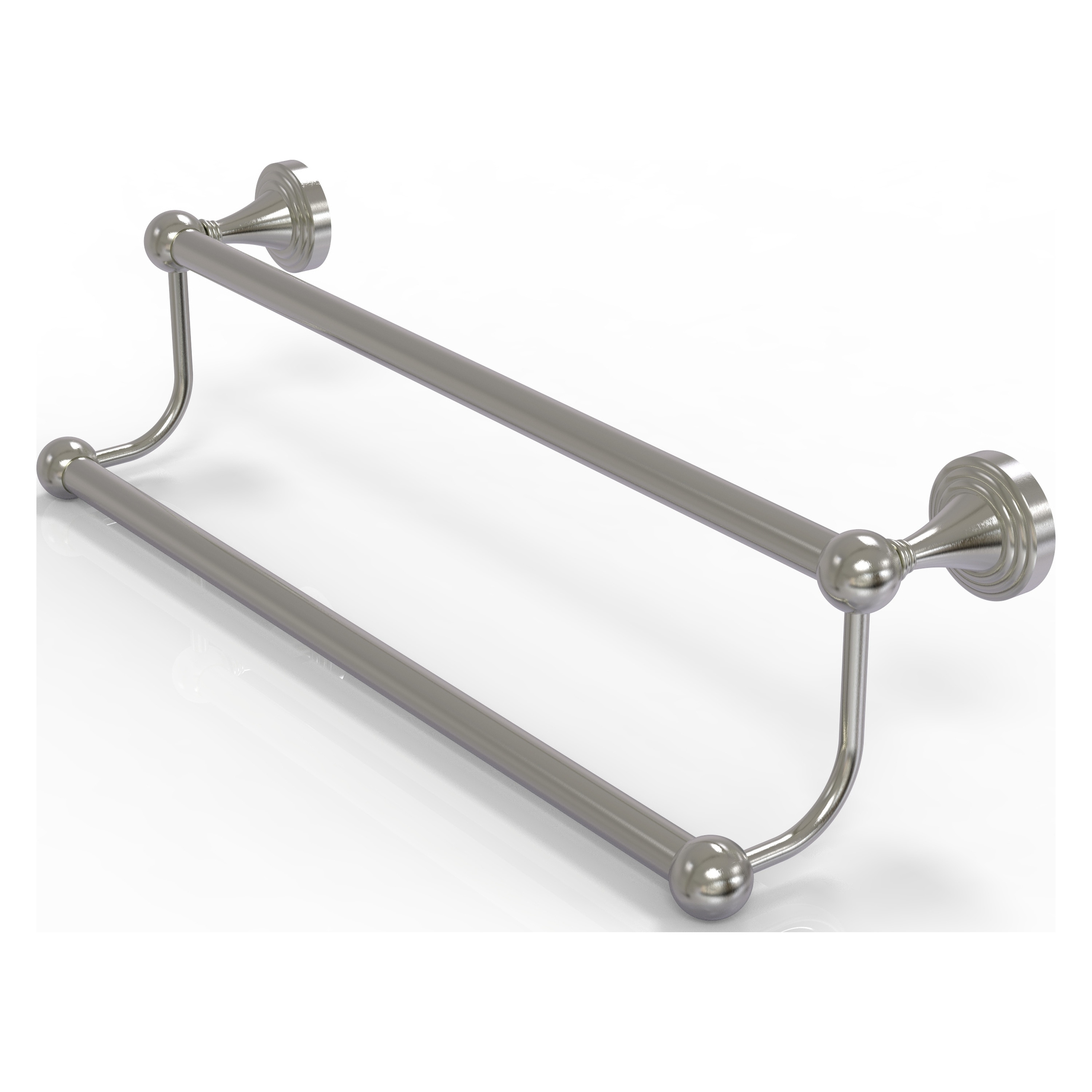 Allied Brass SG-72-36-SN Sag Harbor 36-in double Satin Nickel Wall mount Double Towel Bar