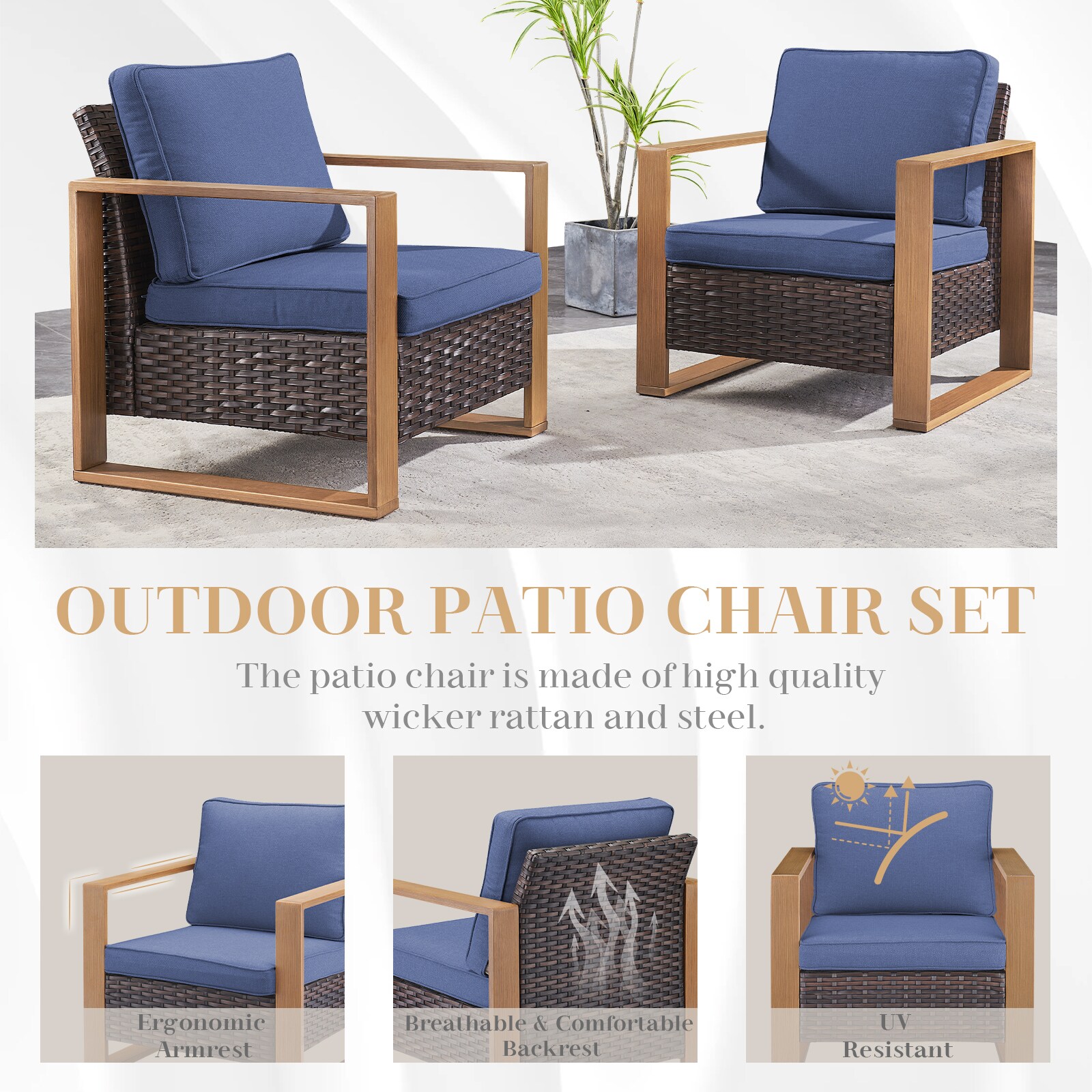 Pocassy PJFAKG5-1 Patio-Conversation-Sets - View #5