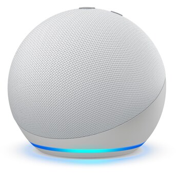 tjenestemænd øst stum Amazon Echo Dot (4th Gen) - Glacier White in the Smart Speakers & Displays  department at Lowes.com