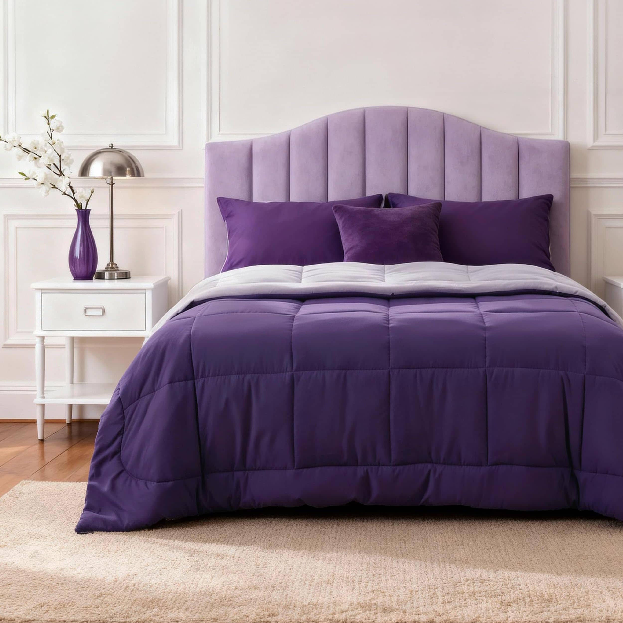 Bedsure 88x88 Queen 1-Piece Multi Basic Comforter