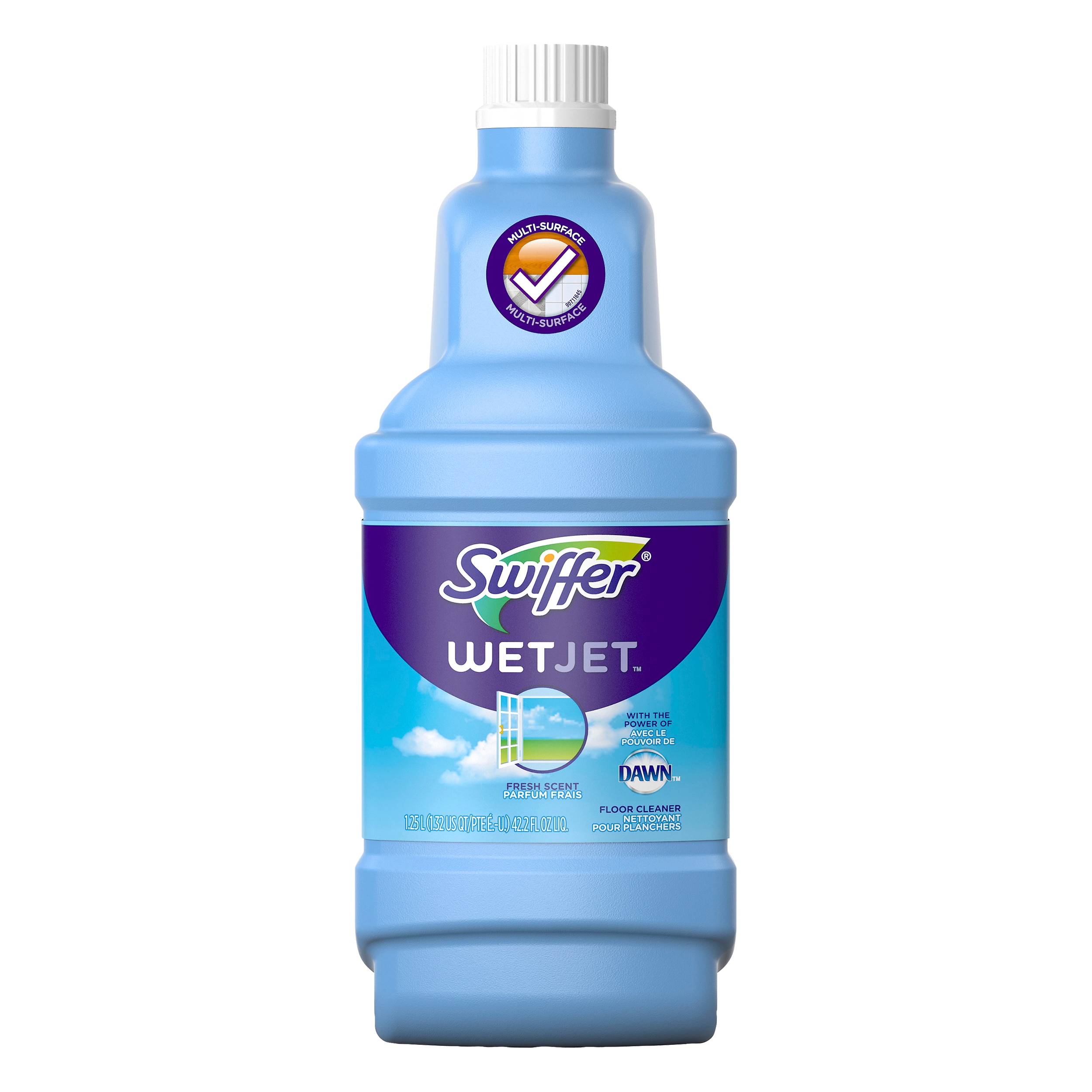 Swiffer WetJet with the Power of Dawn 42.2-fl oz Fresh Liquid Floor Cleaner  in the Floor Cleaners department at
