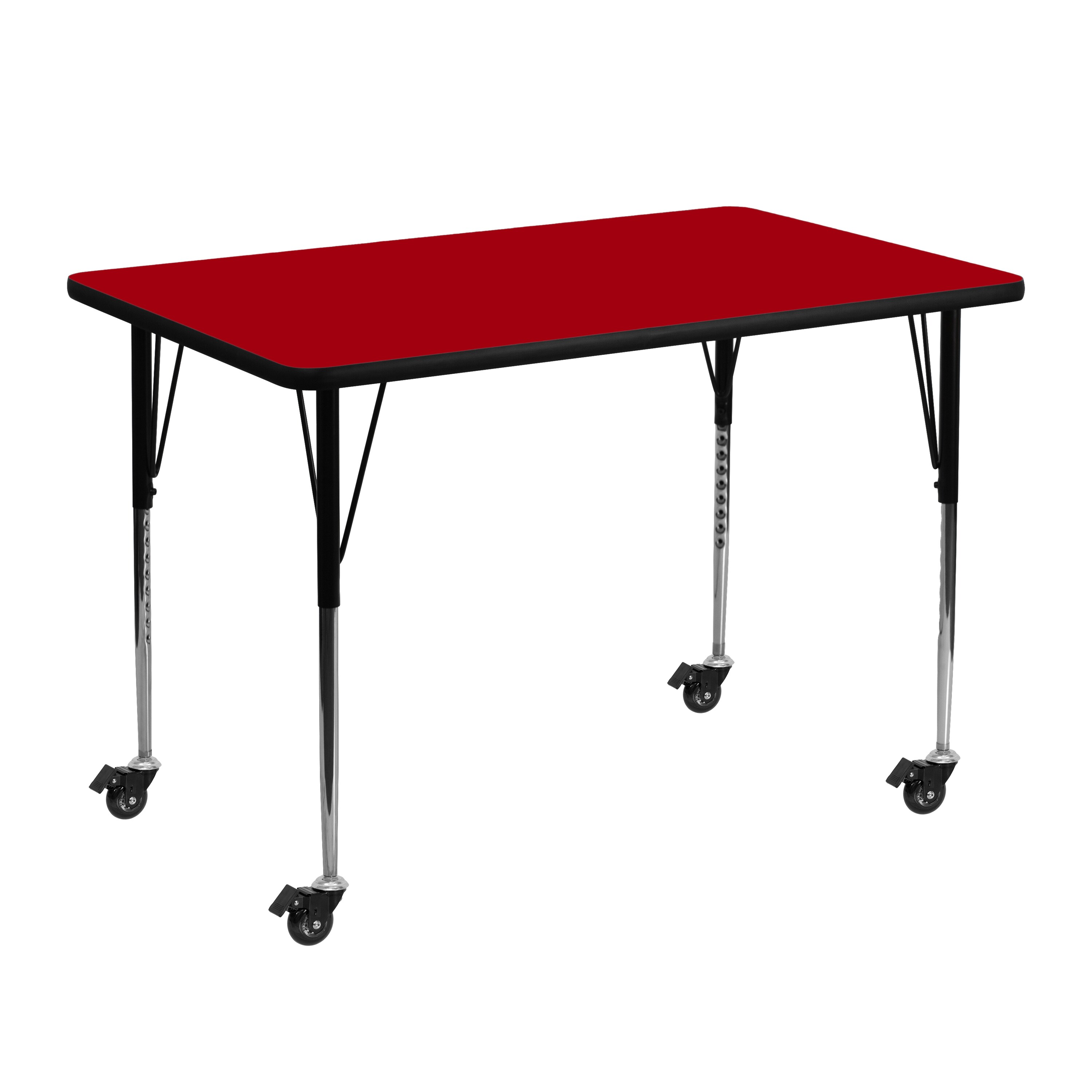 Flash Furniture 847254080354 Red Rectangular Kid's Play Table