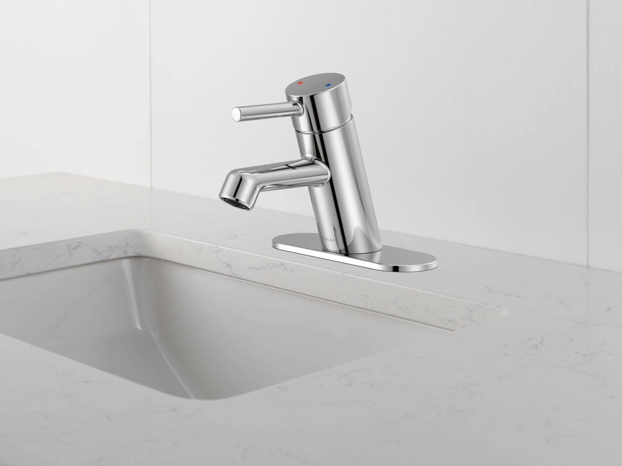 Precept Polished Chrome Single-Handle Mid-Arc Bathroom Faucet