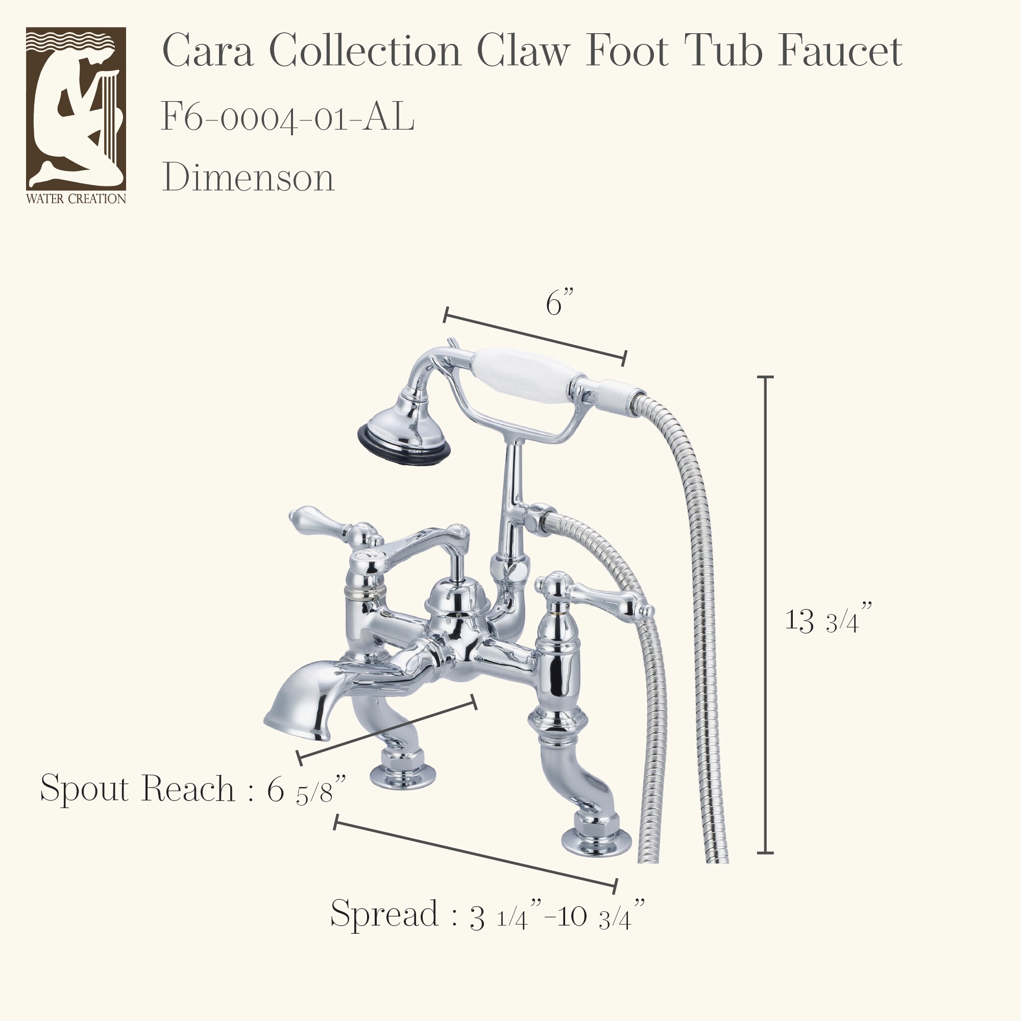 Water Creation F6-0004-01-AL Roman-Tub-Faucets - View #2
