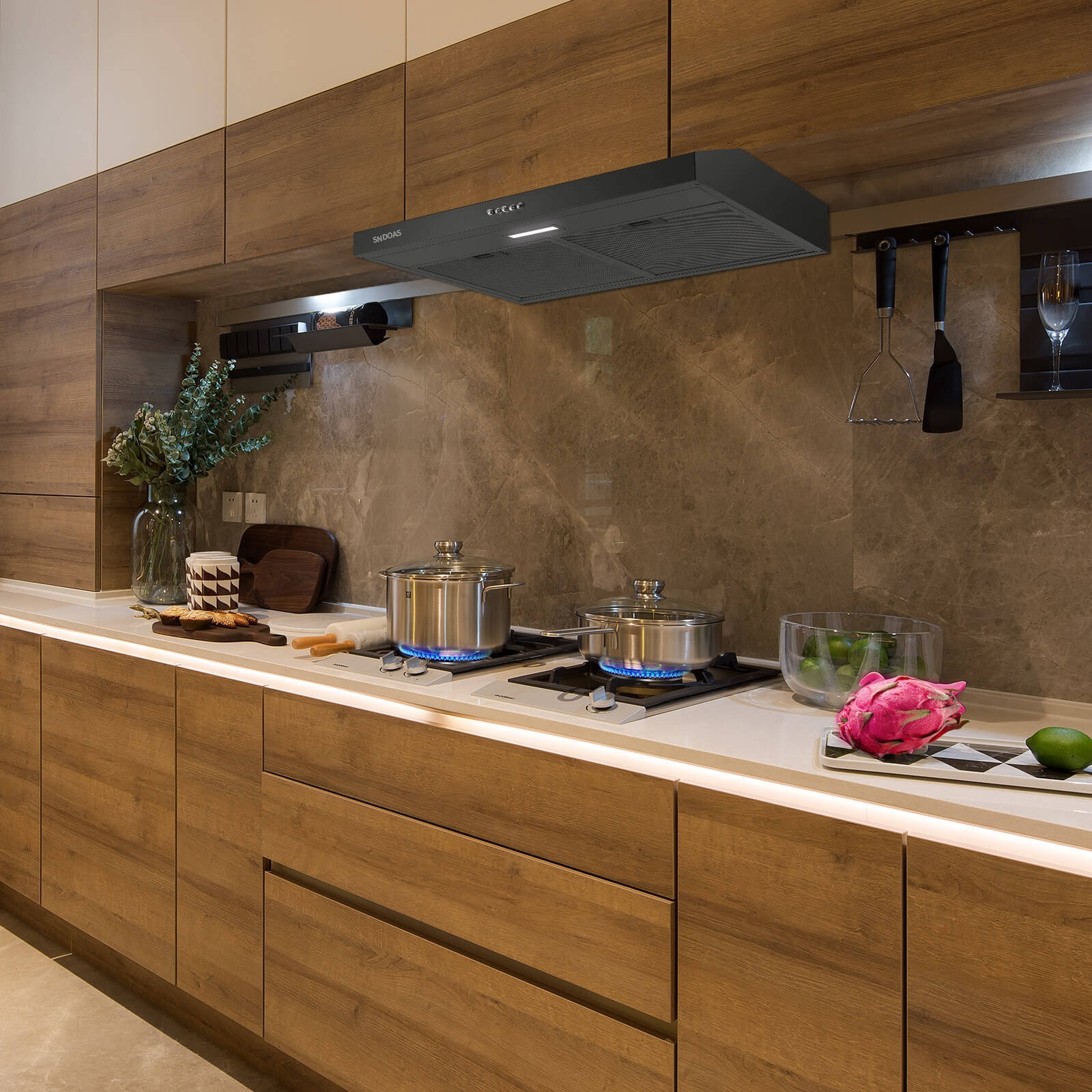 Kahomvis GEHT-QPD0-KURU Undercabinet-Range-Hoods - View #4