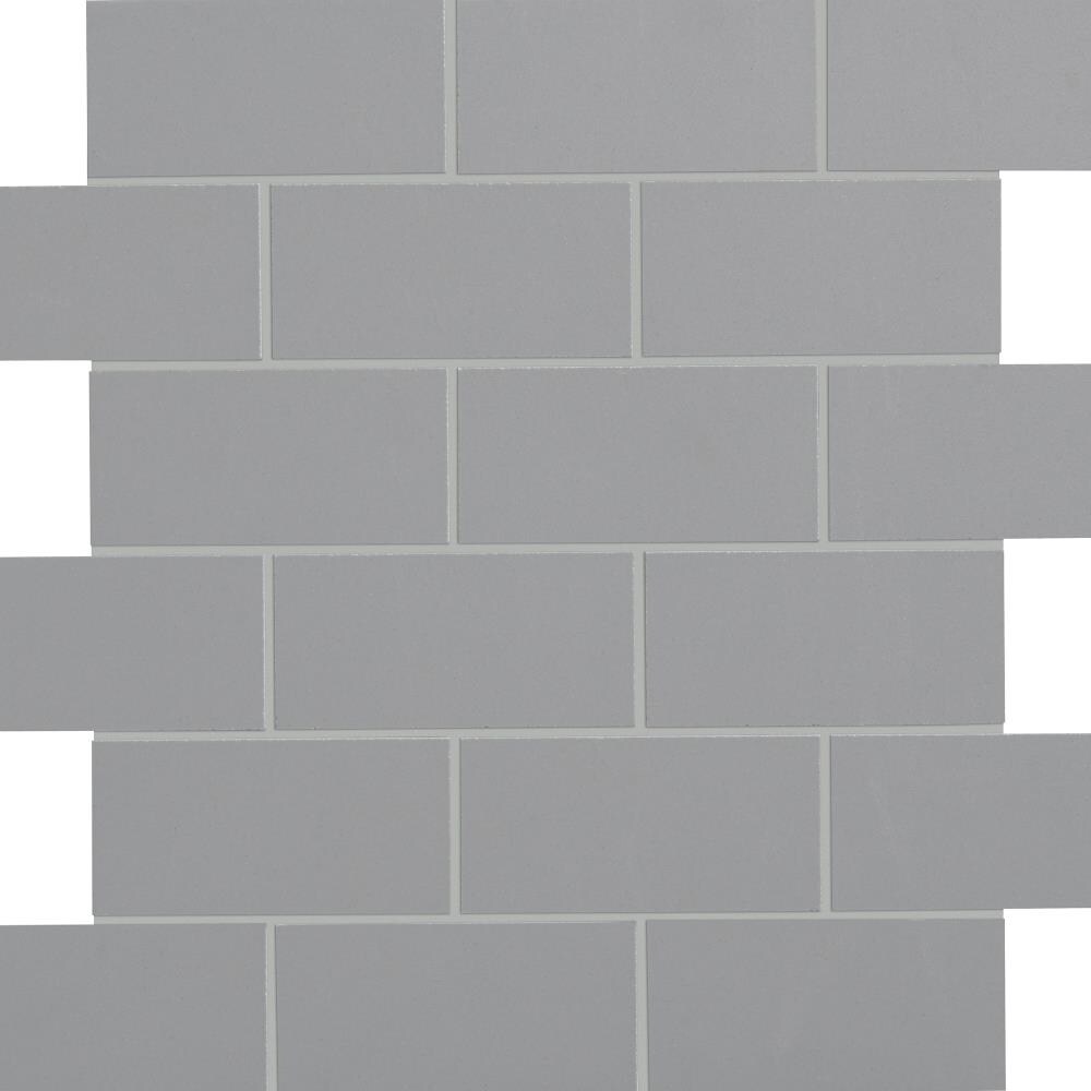 Crossville Biography 5 Pack Pewter Unpolished 2 In X 4 In Unpolished Porcelain Brick Floor And Wall Tile In The Tile Department At Lowescom