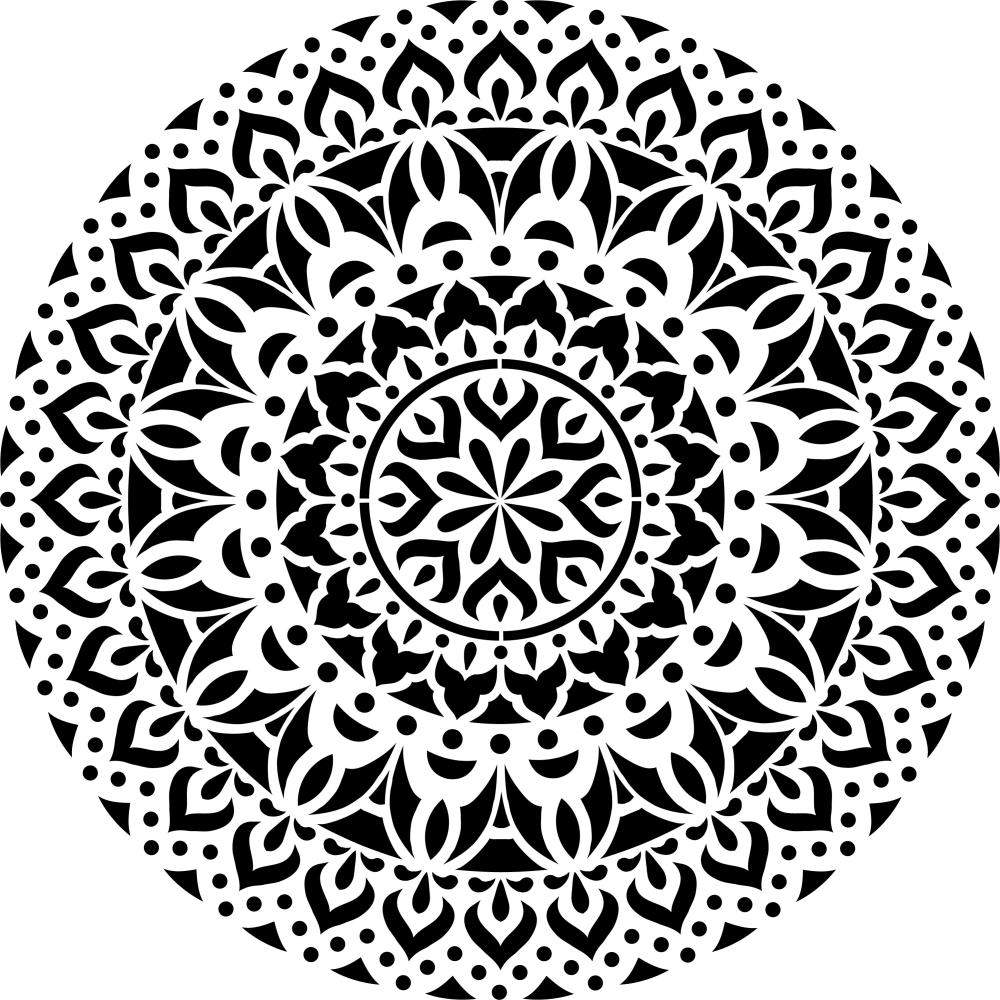  Mandala Stencil - Mandala Stencils, Mandala Art