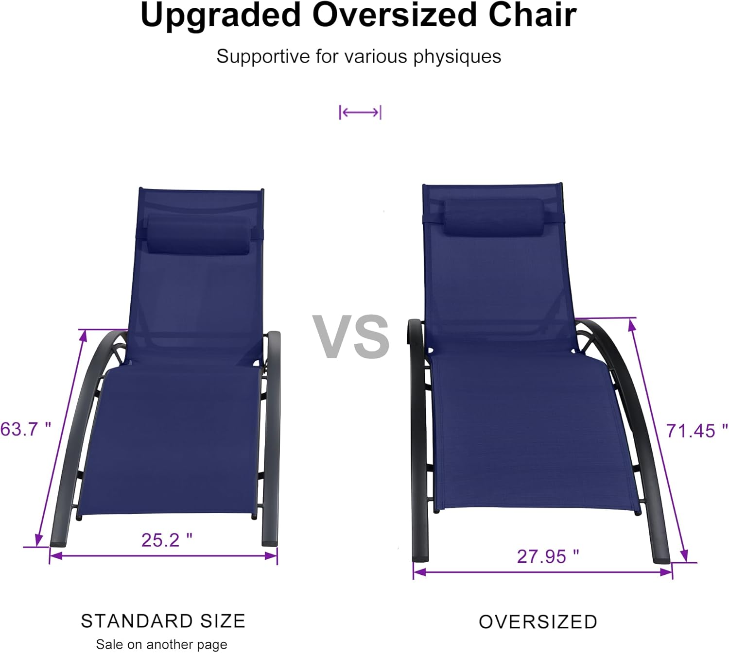 PURPLE LEAF LSMCLS01-XXL-NB Patio-Chairs - View #4