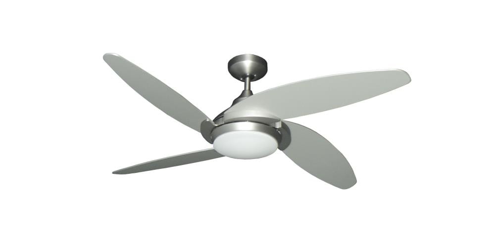 Troposair Tuscan 52 In Satin Steel Led, Tuscan Ceiling Fan