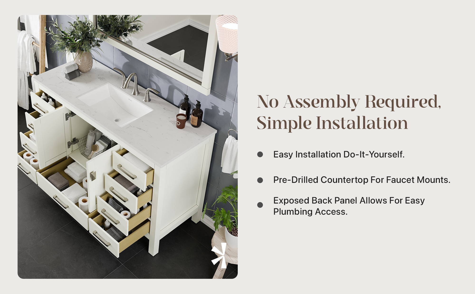 Eviva EVVN412-54WH Bath-Vanity-Combo - View #9