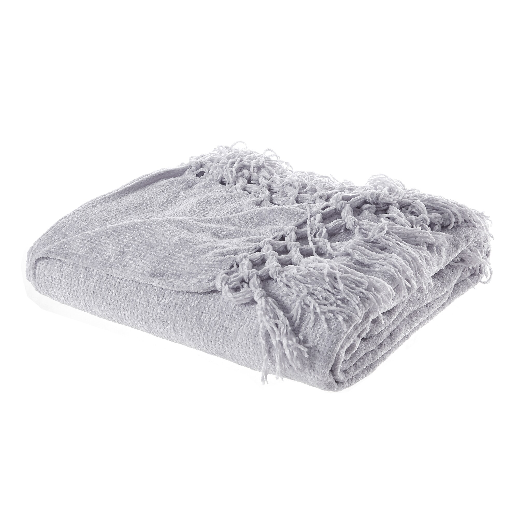 Cozy Tyme T288-20GR-LS Susanna Grey 50-in x 60-in Polyester Throw