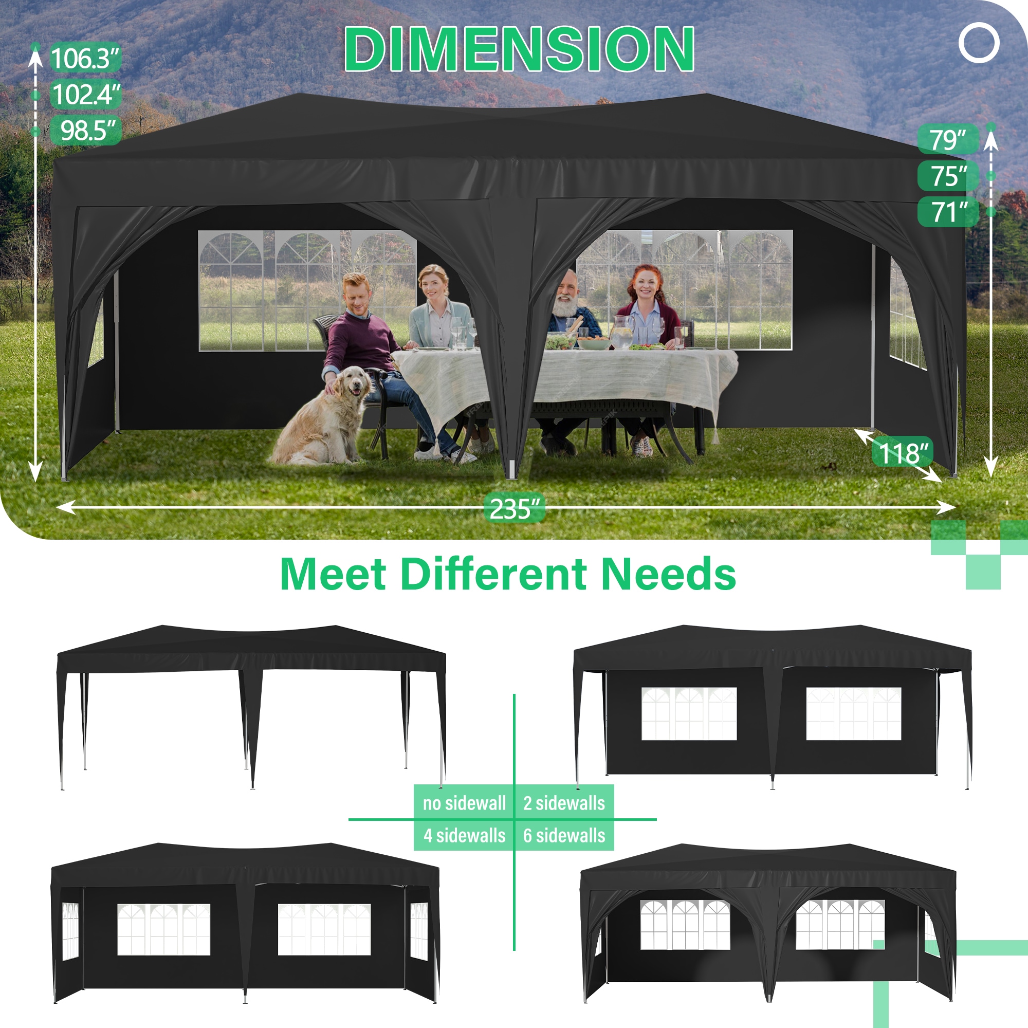 Lycvki GZB-68 Wood-Resin-Gazebos - View #2