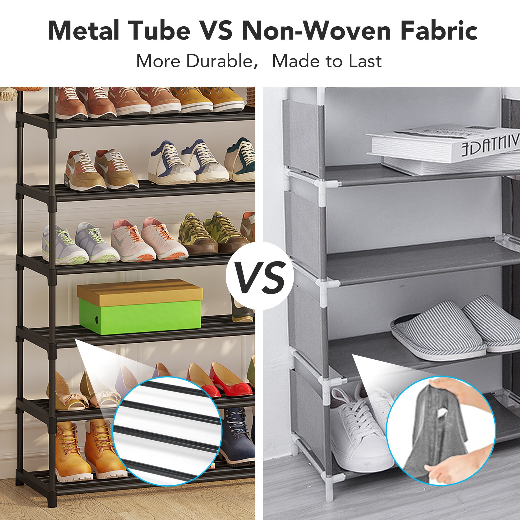 Tribesigns HO-L119BK Shoe-Racks - View #9
