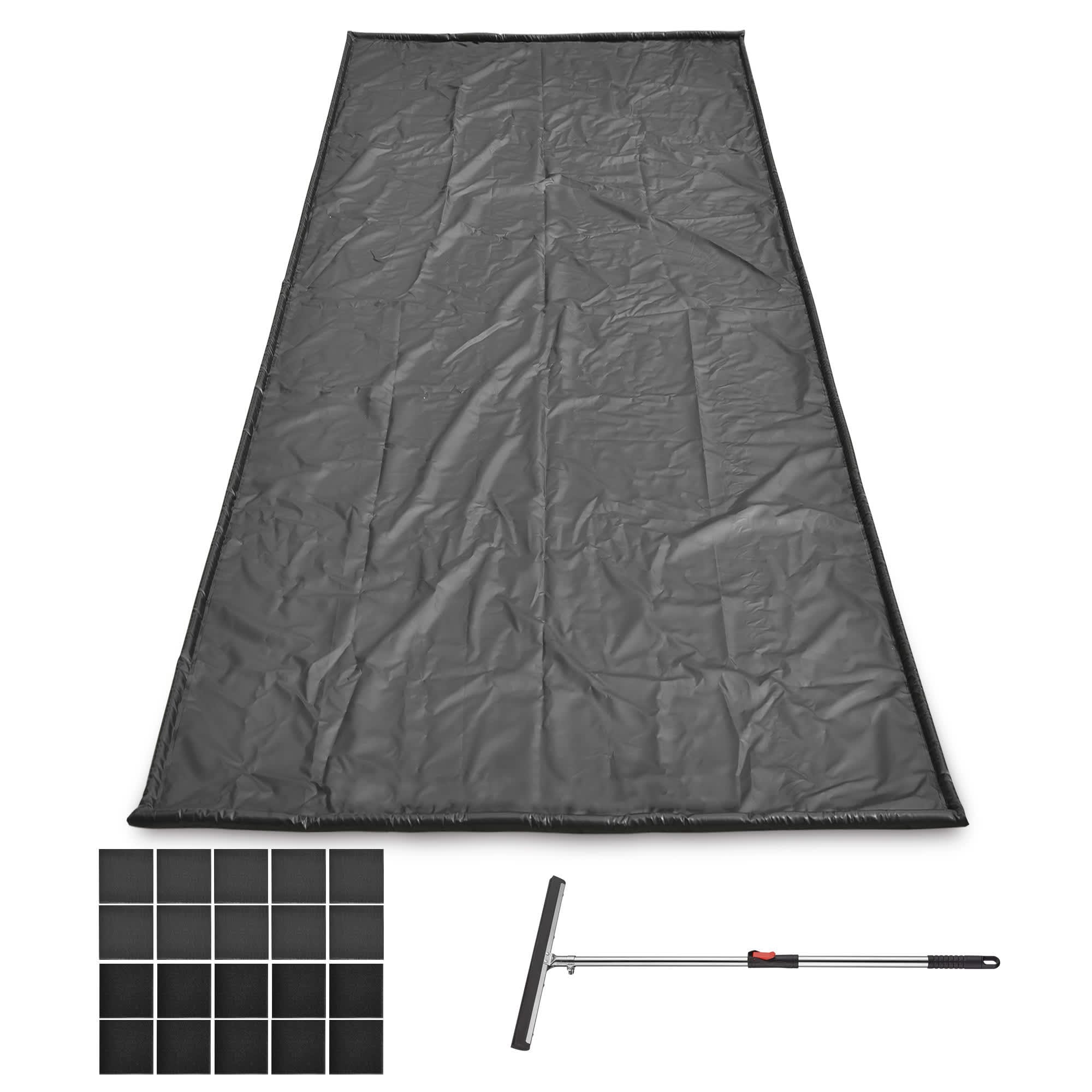 Yescom 33GFM003-20FT-06-LO Containment Mat Garage Floor Mat for SUV Snow Mud Rain Compact Size 8 FT6 inchx20 FT