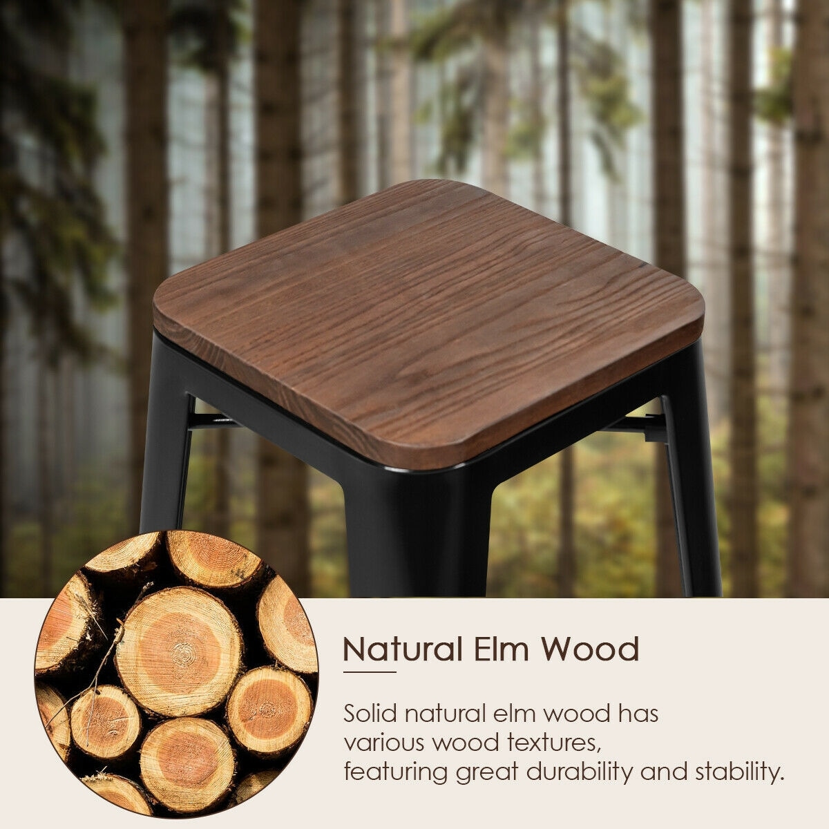 CASAINC WF-HW66692BK-2-LA stools - View #7