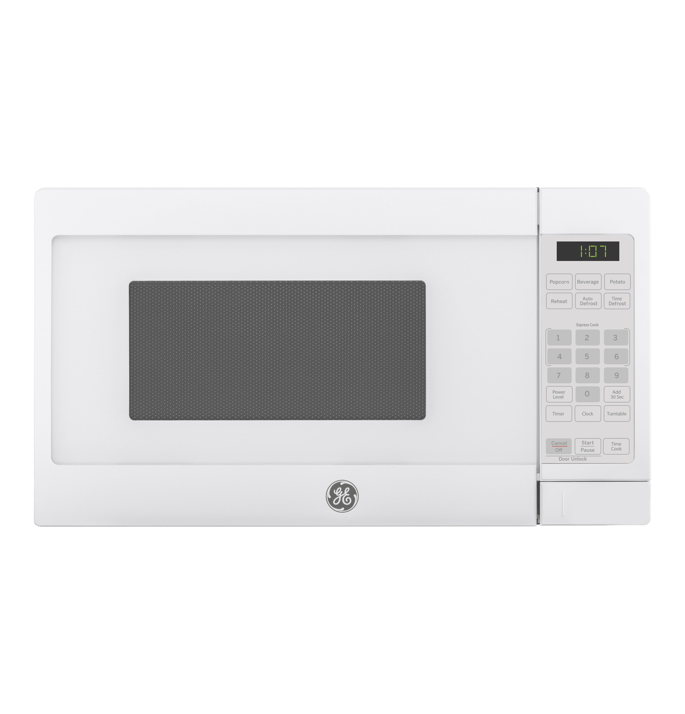 GE GCST07N1WWW 0.7-cu ft Small (Less than 1.5-cu ft) 700 -Watt Countertop Microwave ( White )