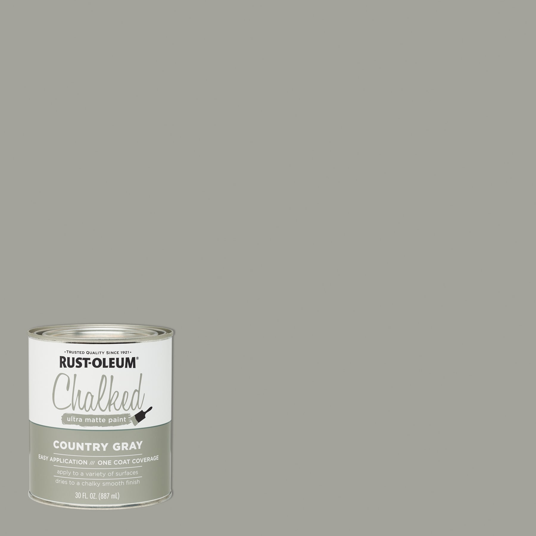 Rust-Oleum 12oz Chalked Ultra Matte Spray Paint Country Gray