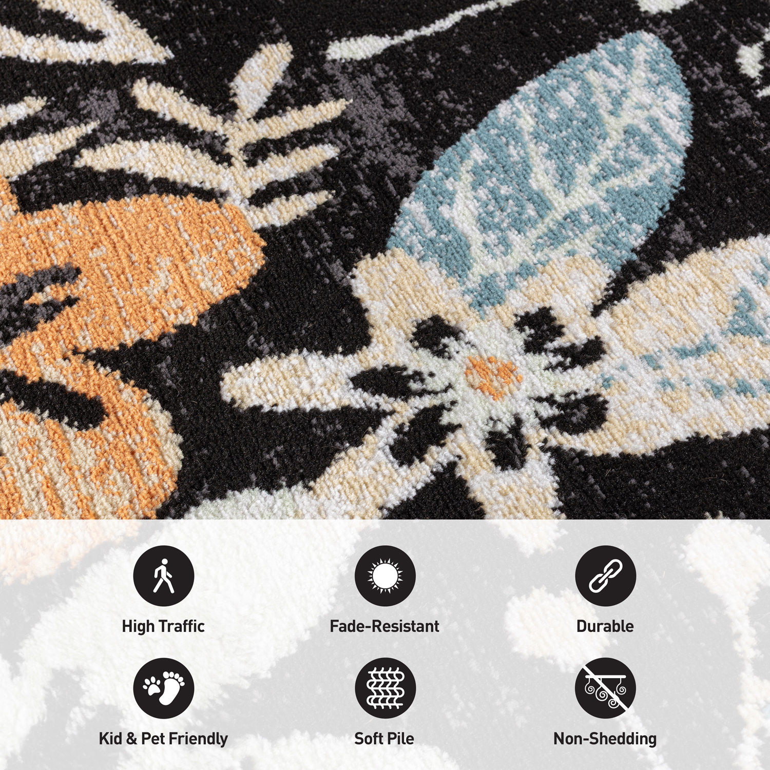 World Rug Gallery WR147BLACK2X3 rugs - View #4