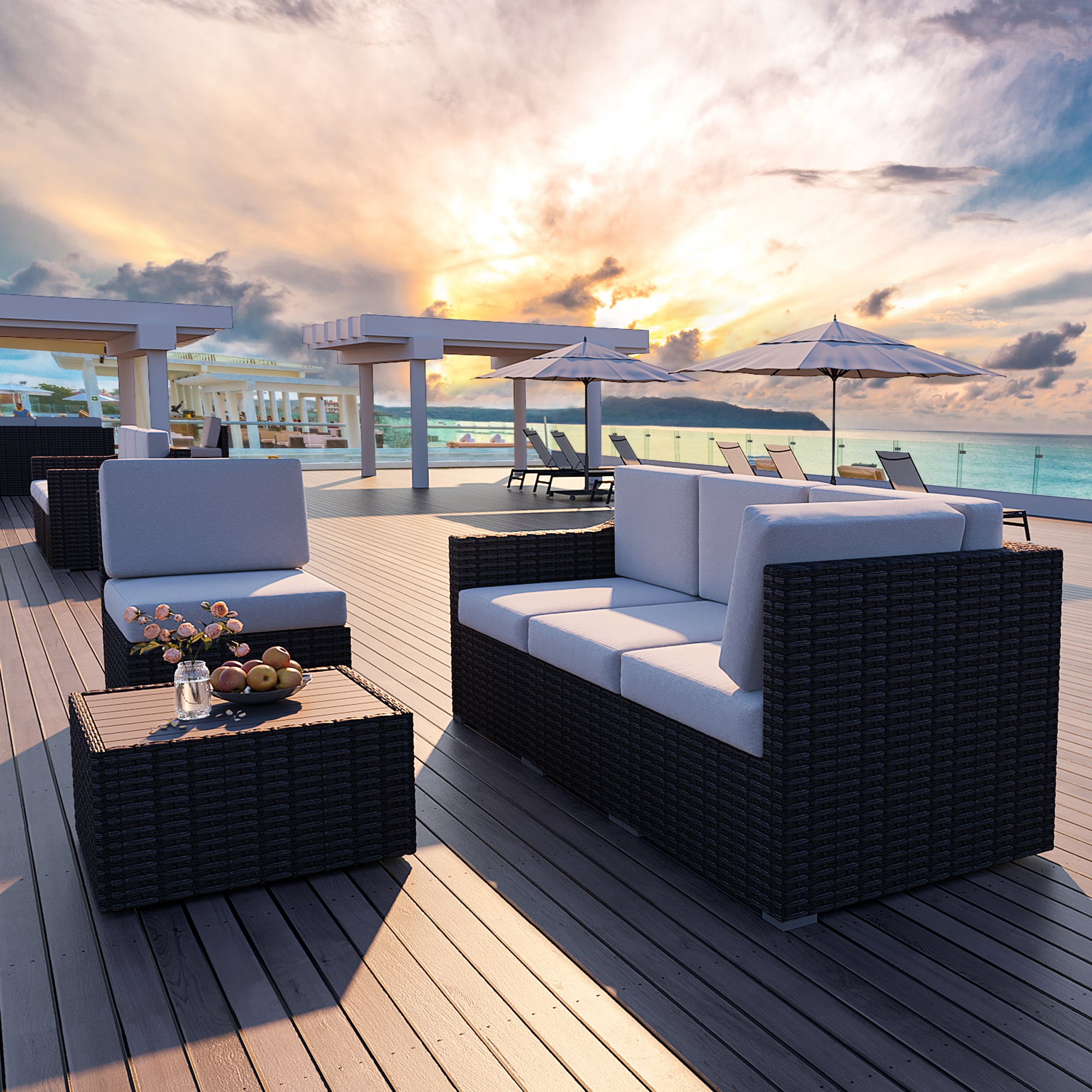  EL-SF5-ZG-WL3 Patio-Sofas-Daybeds - View #7
