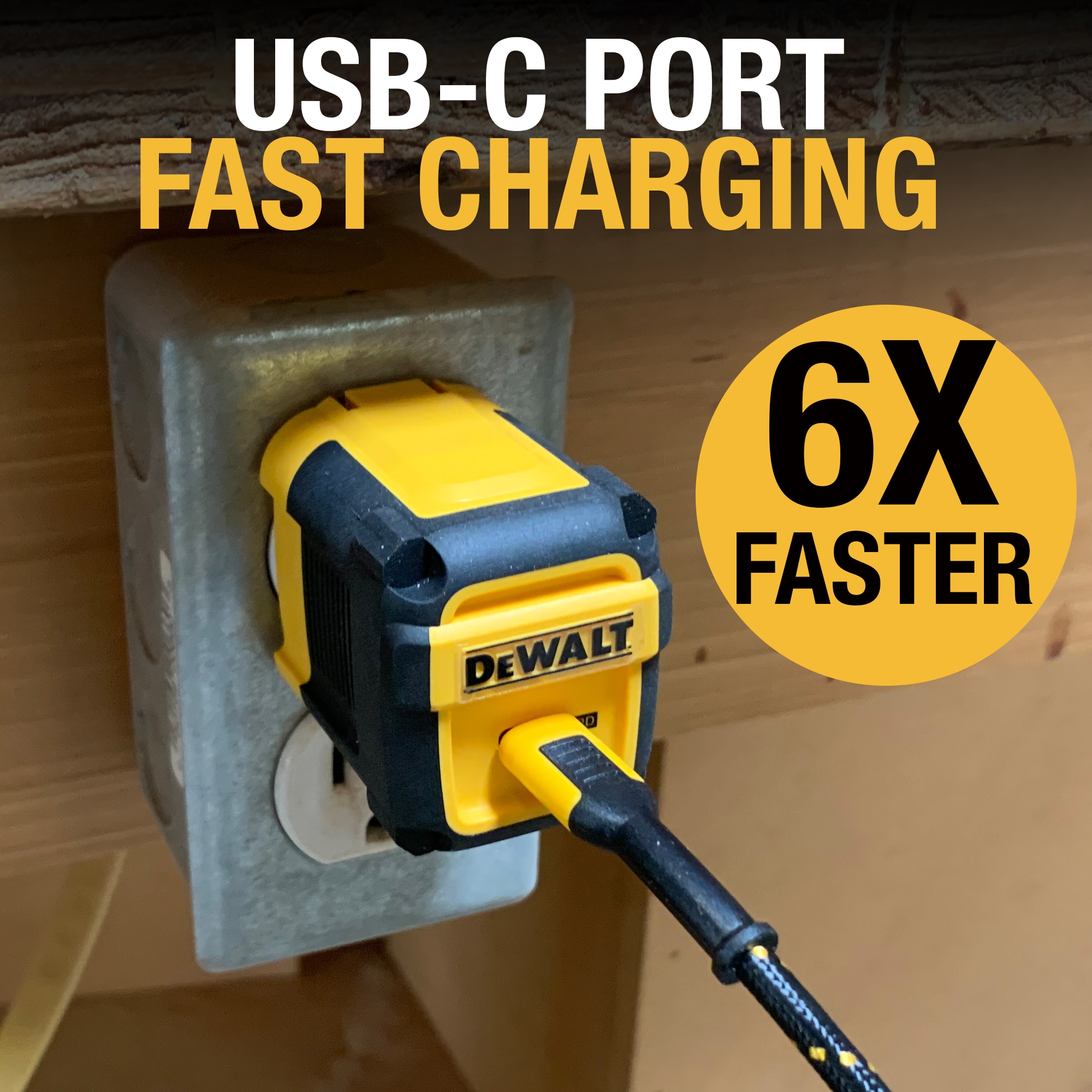 DEWALT Type C Usb A Wall Outlet Charger 2