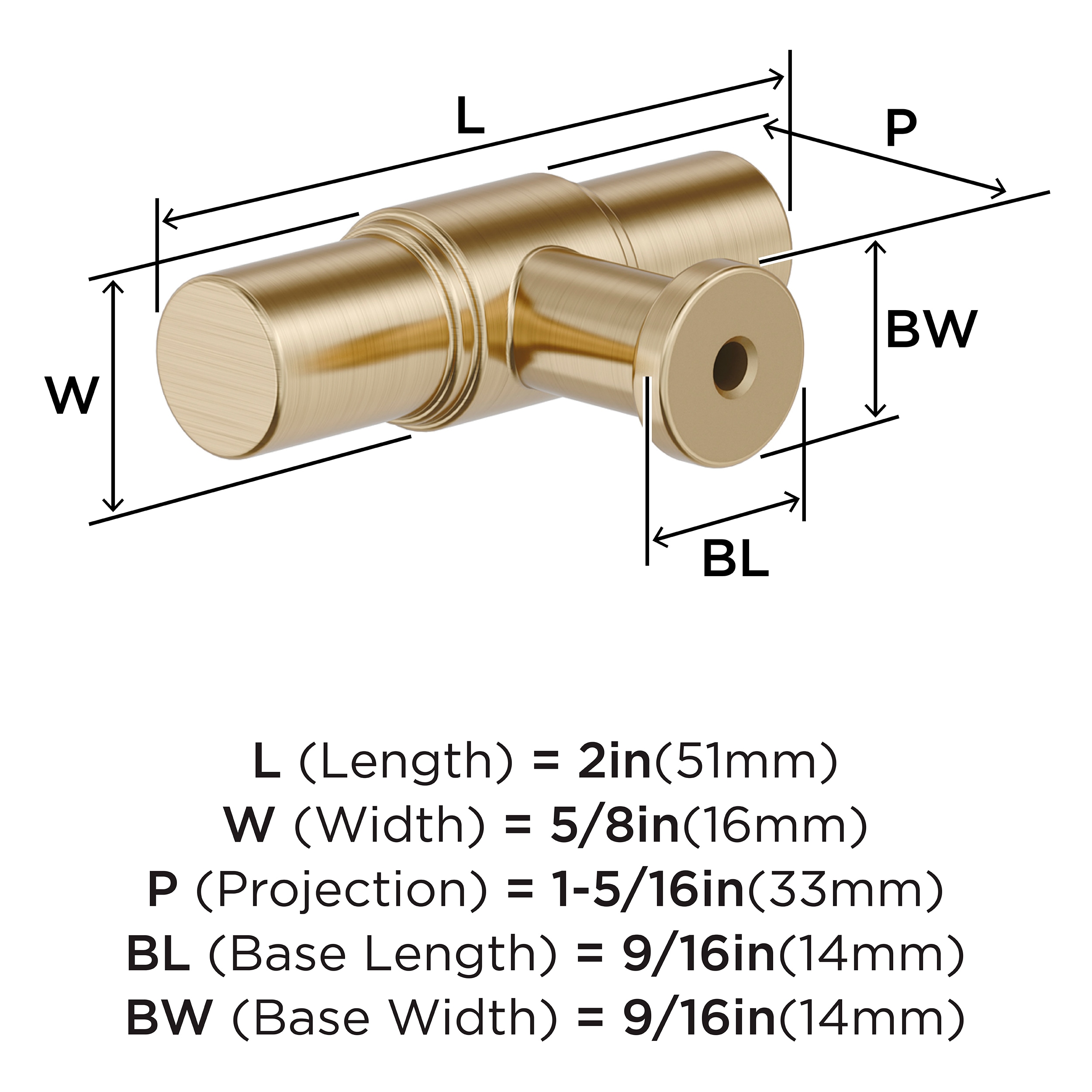 Amerock BP37461BBZ Cabinet-Knobs - View #4