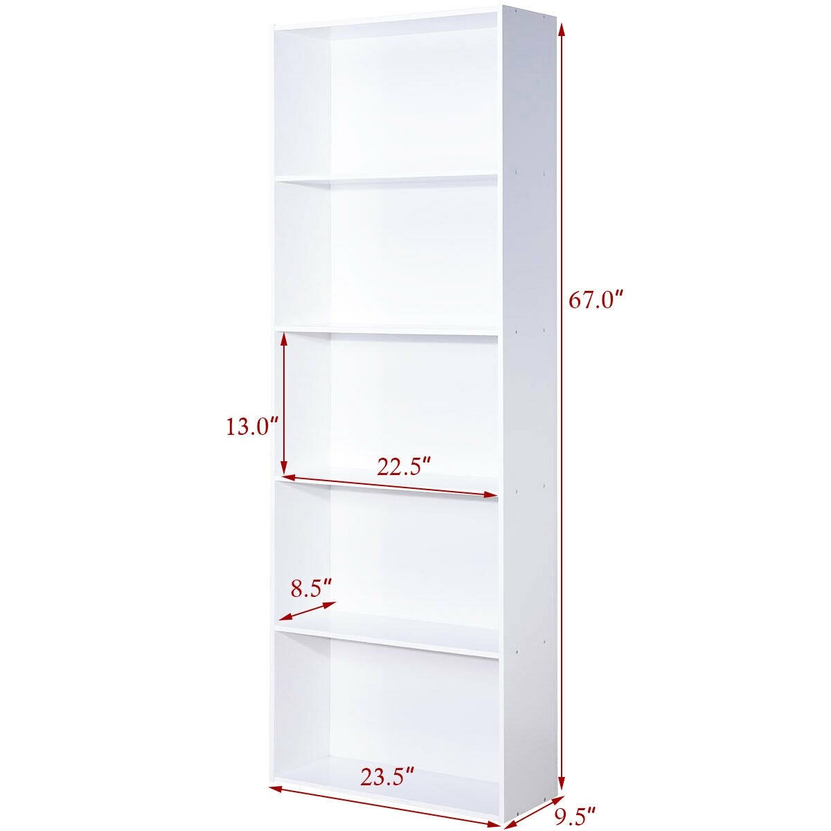 CASAINC WF-HW60186WH-LA bookcases - View #2