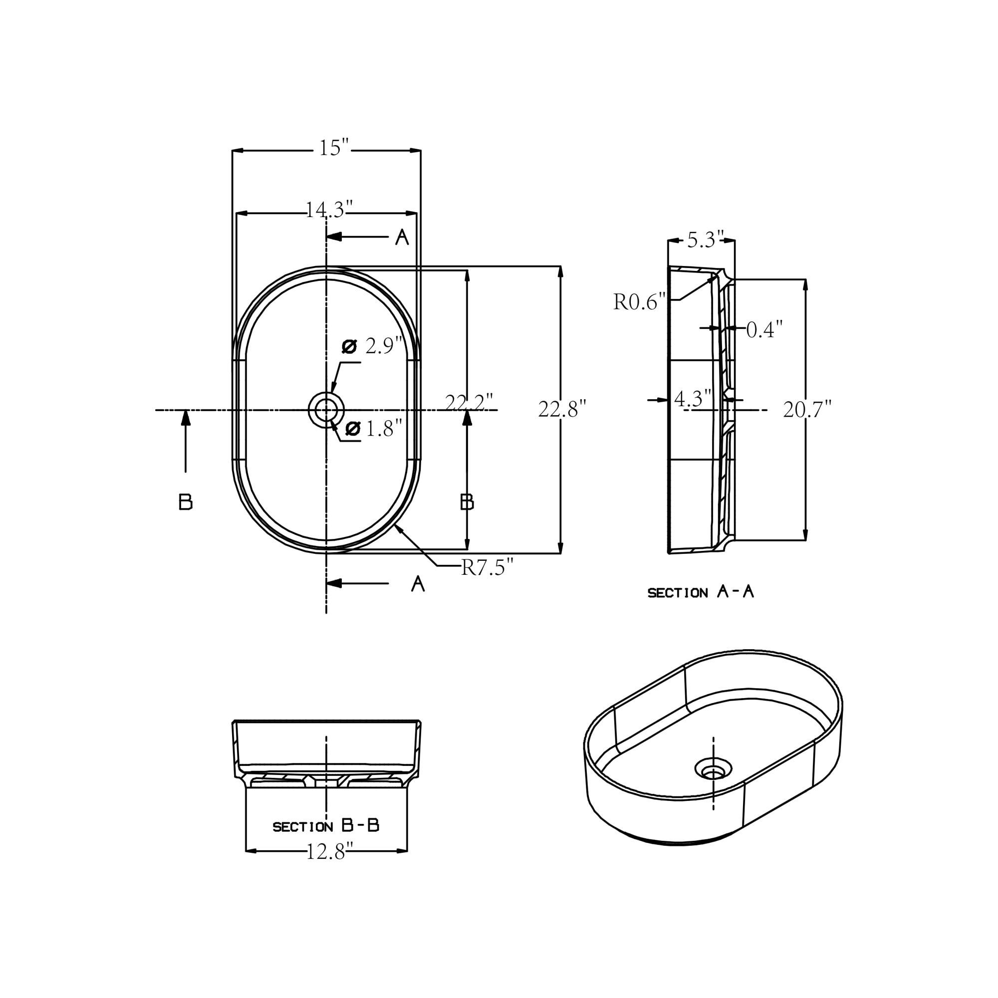 Vanityfus VFBR95379A01241 Bath-Sink - View #3