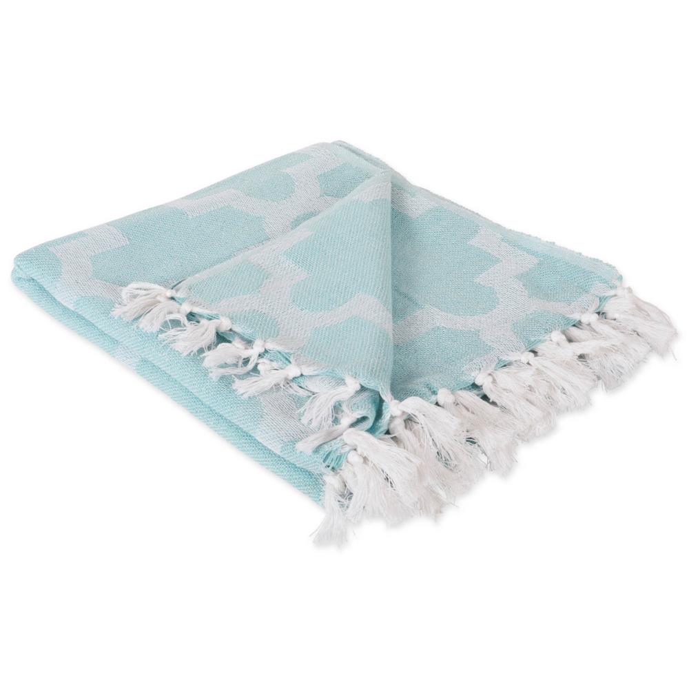 DII Aqua Cotton Throw in the Blankets & Throws department at Lowes.com