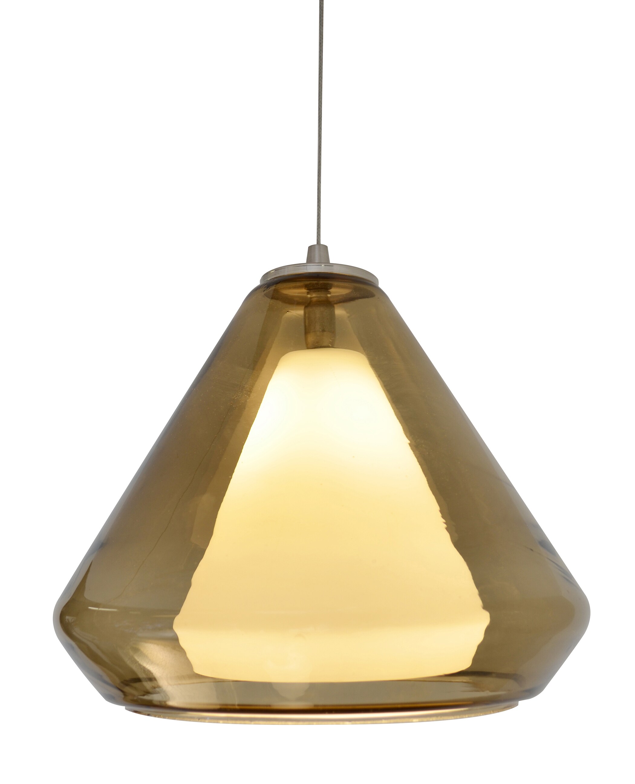 AFX AGP500L40D1SNBR Armitage Satin Nickel Modern/contemporary Bell Integrated LED Medium Hanging Pendant light