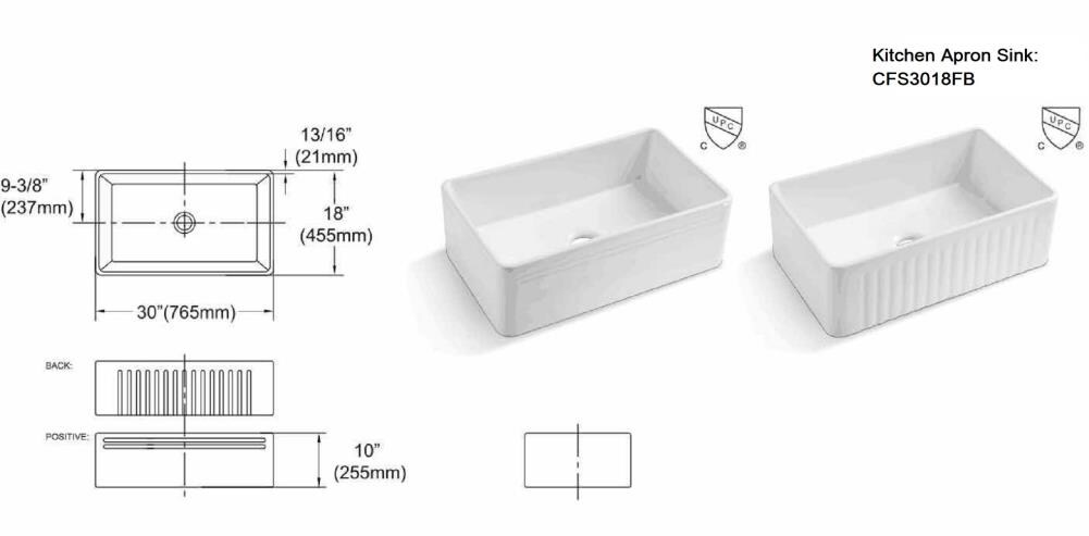 Kingsman Hardware CFS3018FB Kitchen-Sinks - View #6