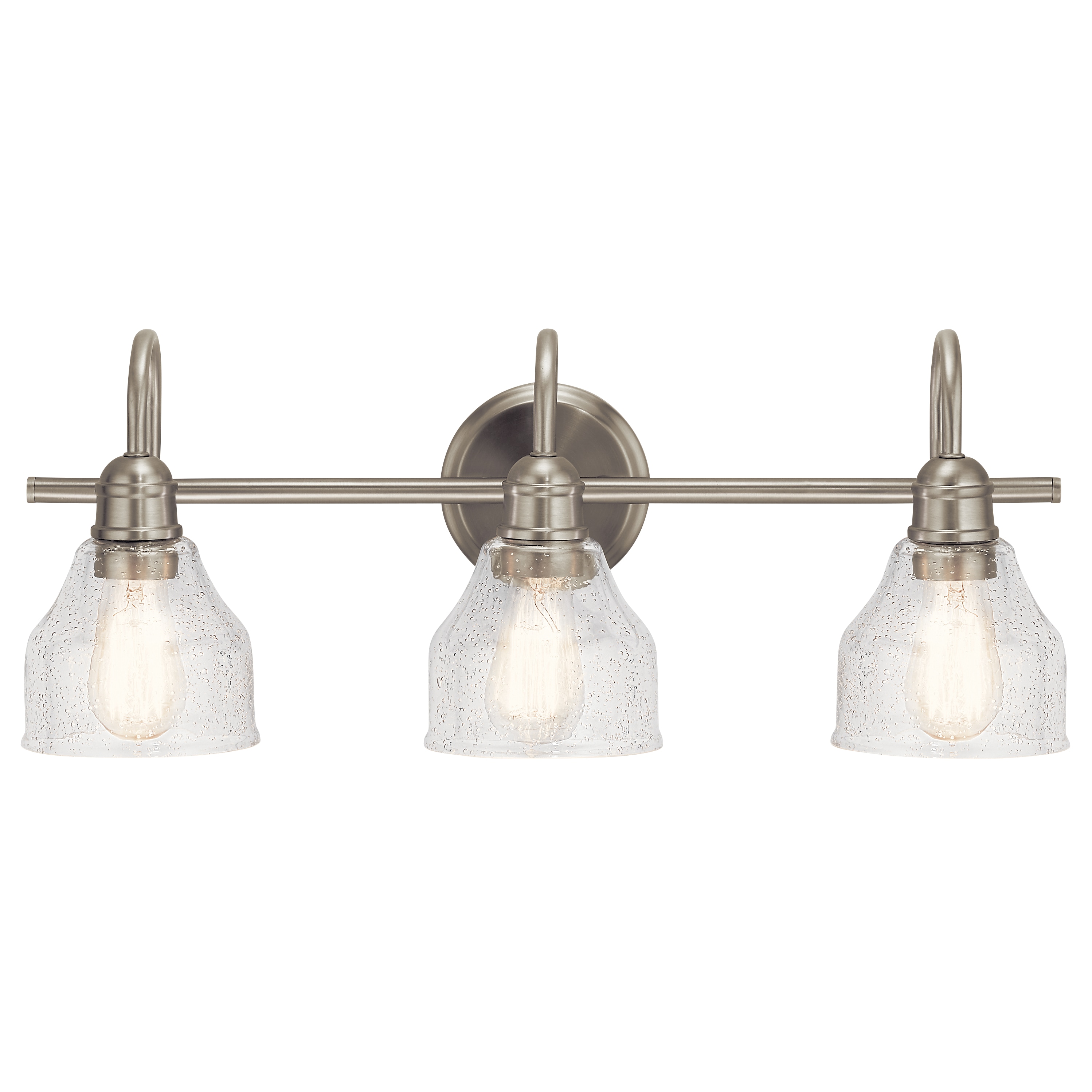 Kichler Avery 3-Light Nickel Farmhouse Vanity Light 45973NI – javariya ...