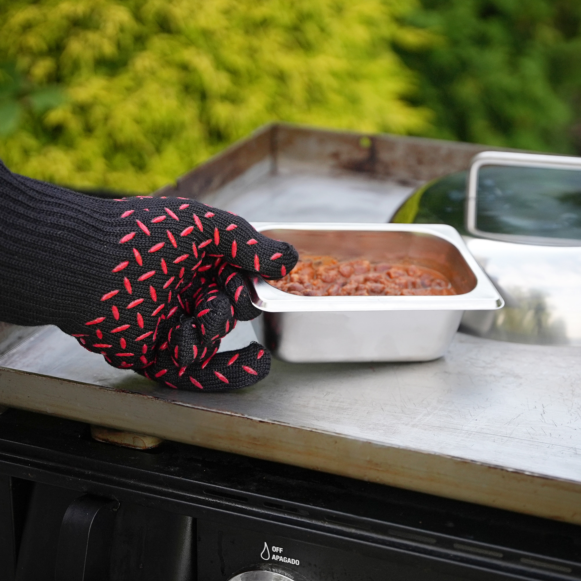 BBQ Gloves Silicone Heat-Resistant Glove Kitchen Microwave Oven
