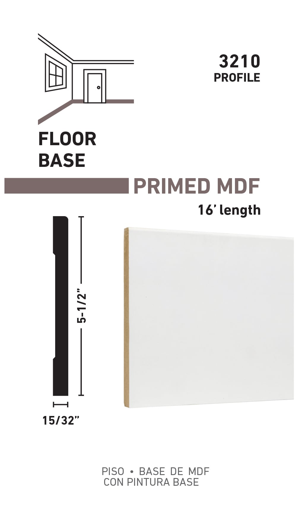 RELIABILT L043210516 Baseboard-Moulding - View #3