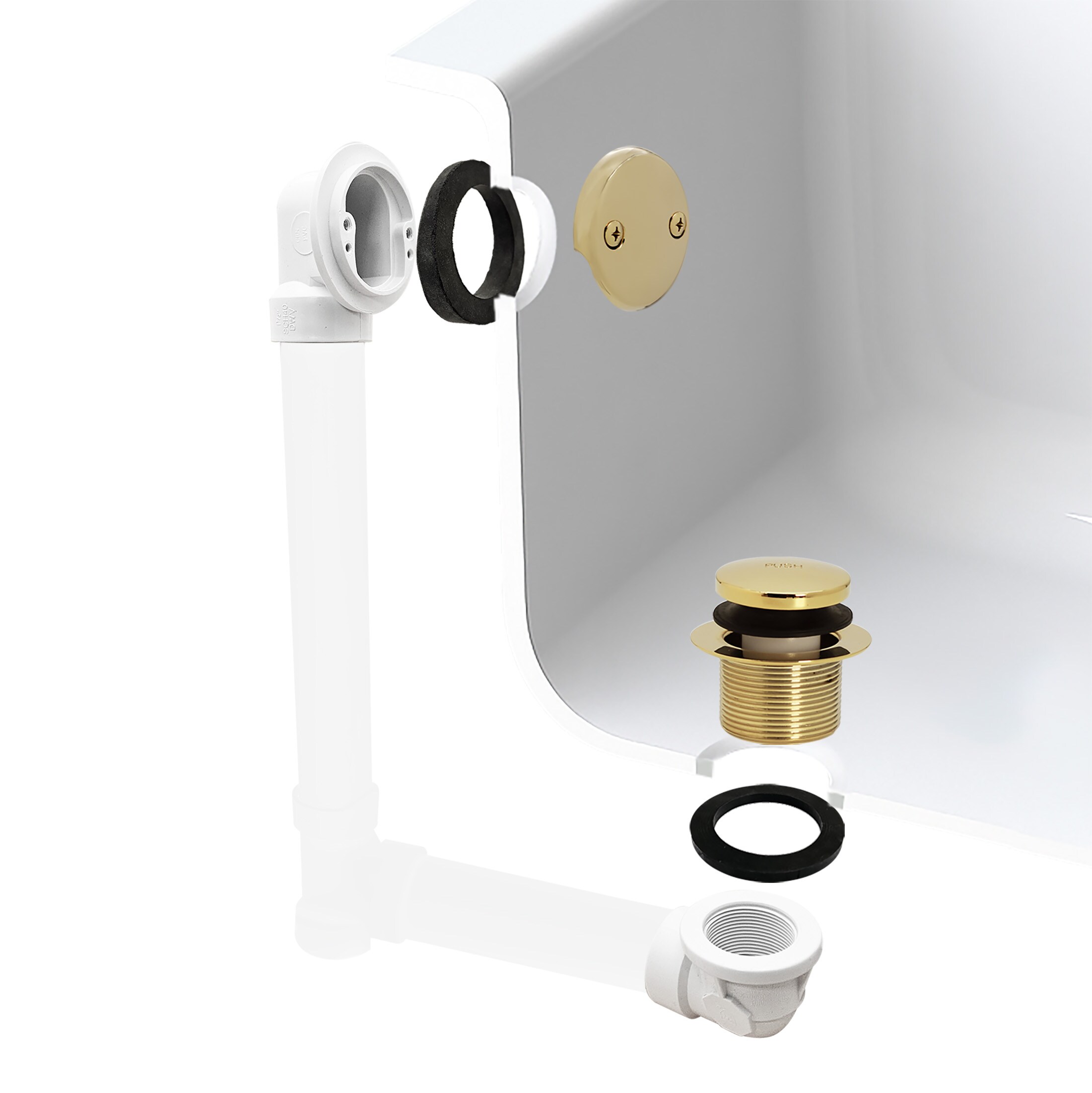 WESTBRASS D532-01 Tub-Drain-Accessories - View #4