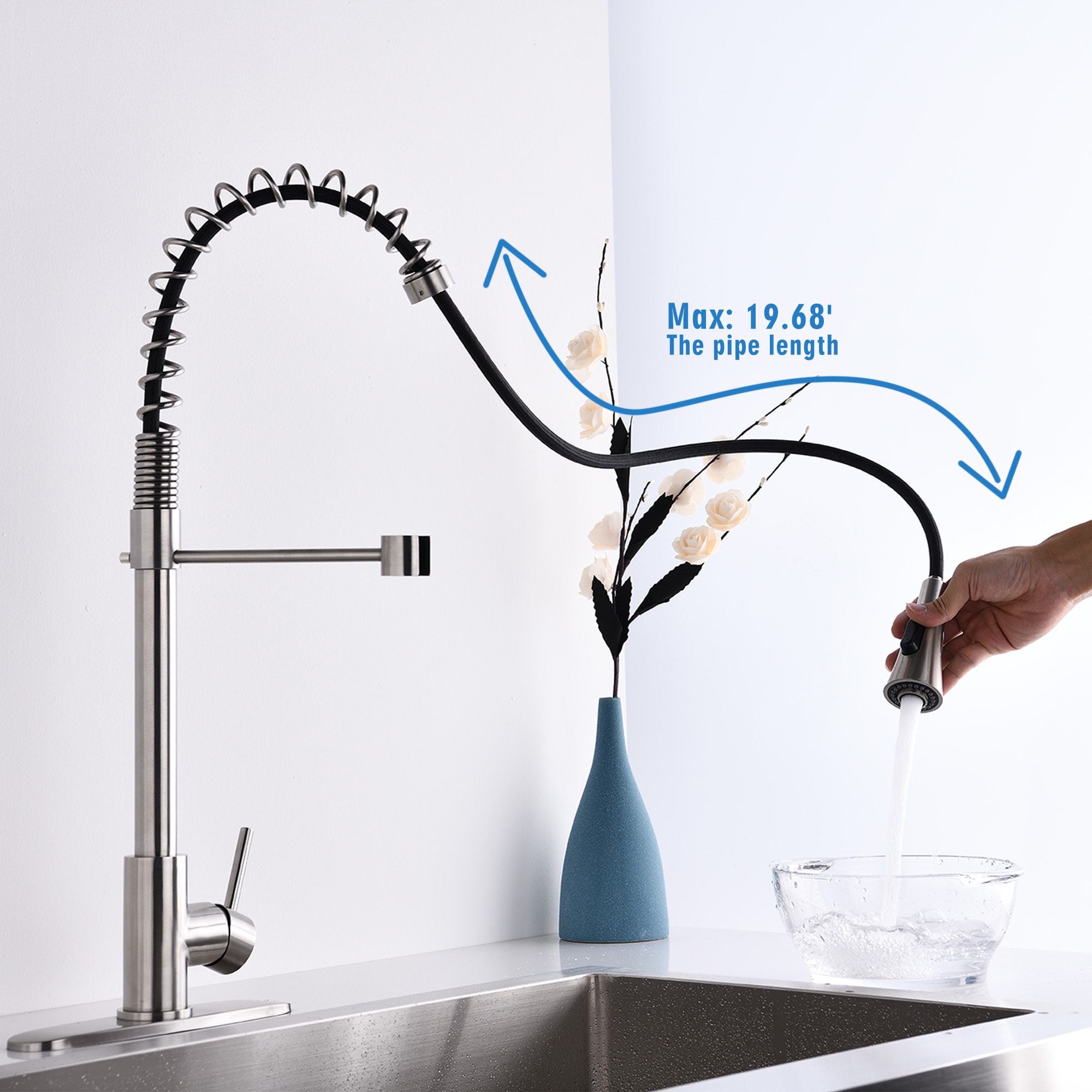 LUCKY ONE LO-SSW537853P Kitchen-Faucets - View #3