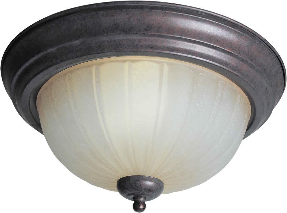  LW200010227 2-Light 13.25-in Black Cherry Semi-flush Mount Light
