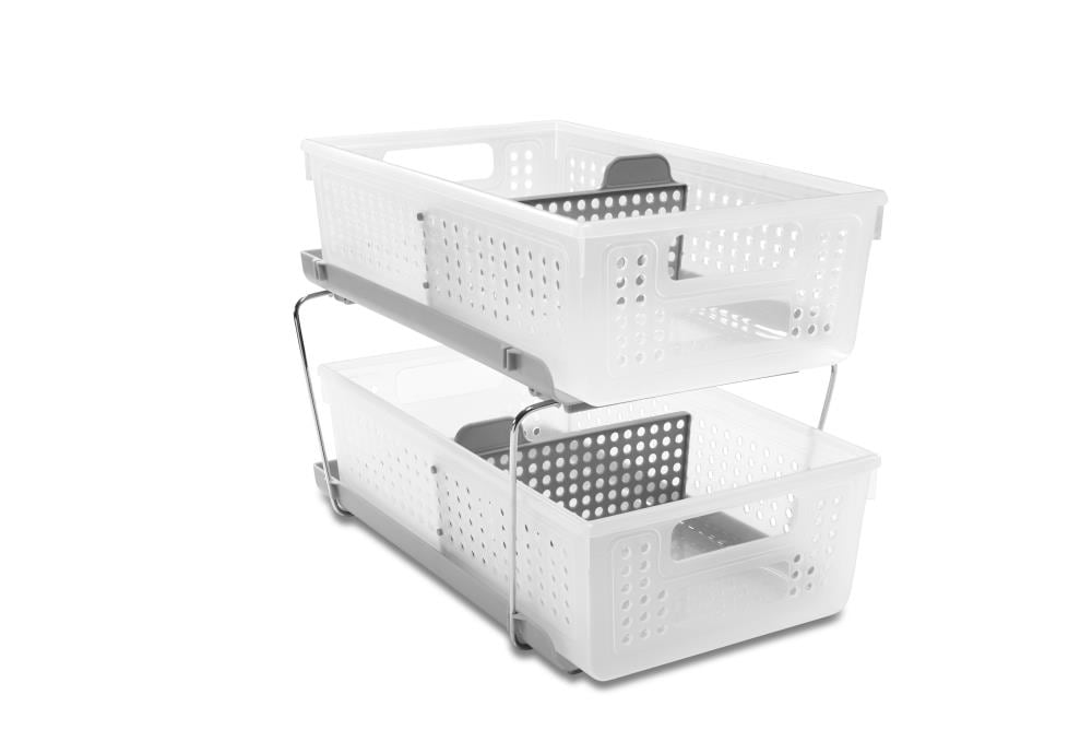 Two Tier Bath Organizer with Dividers