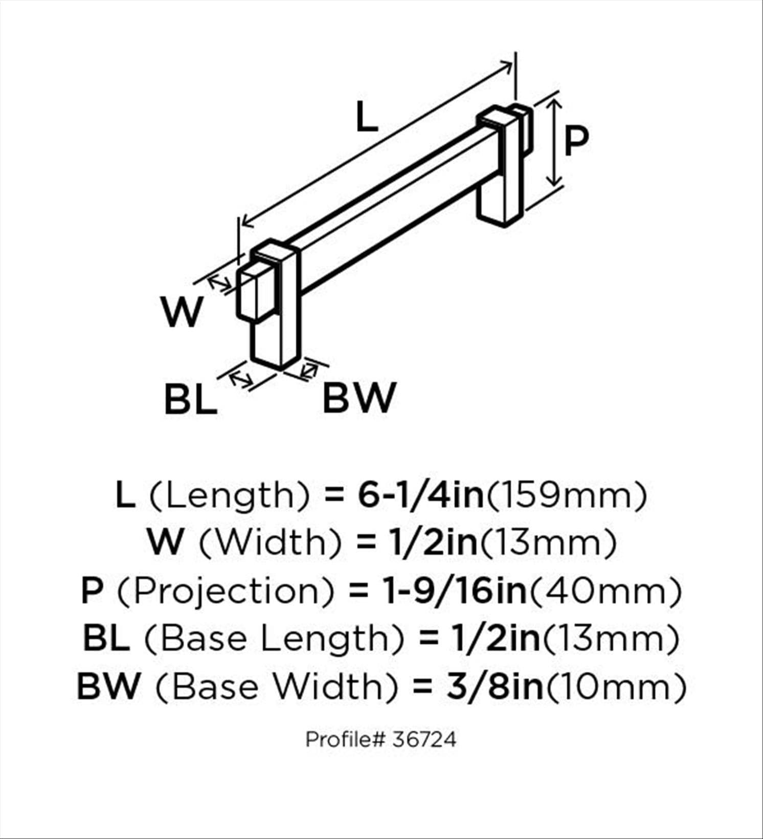 Amerock BP36724SC26 Cabinet-Pulls - View #7