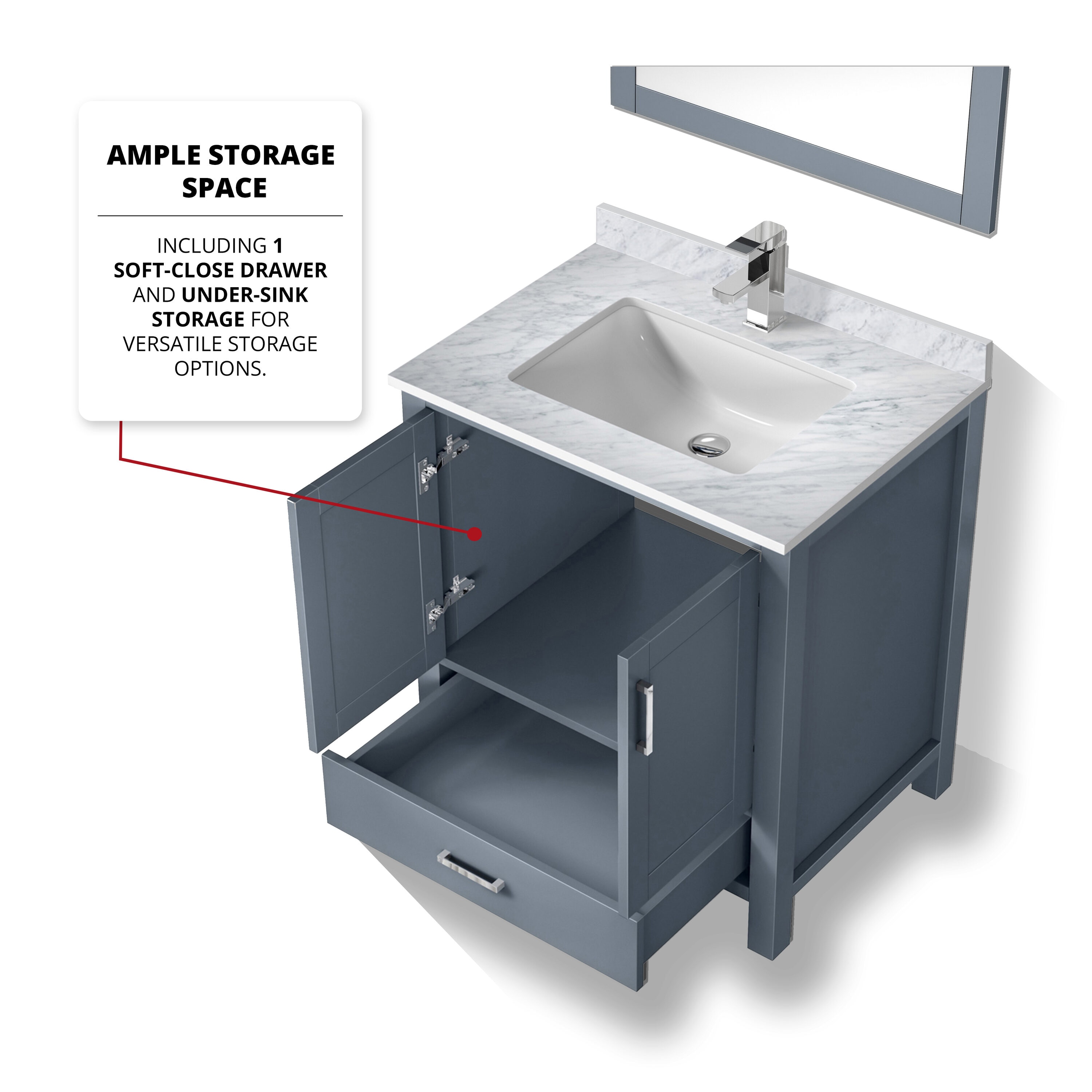 Lexora LJ342230SBDS000 Bath-Vanity-Combo - View #8