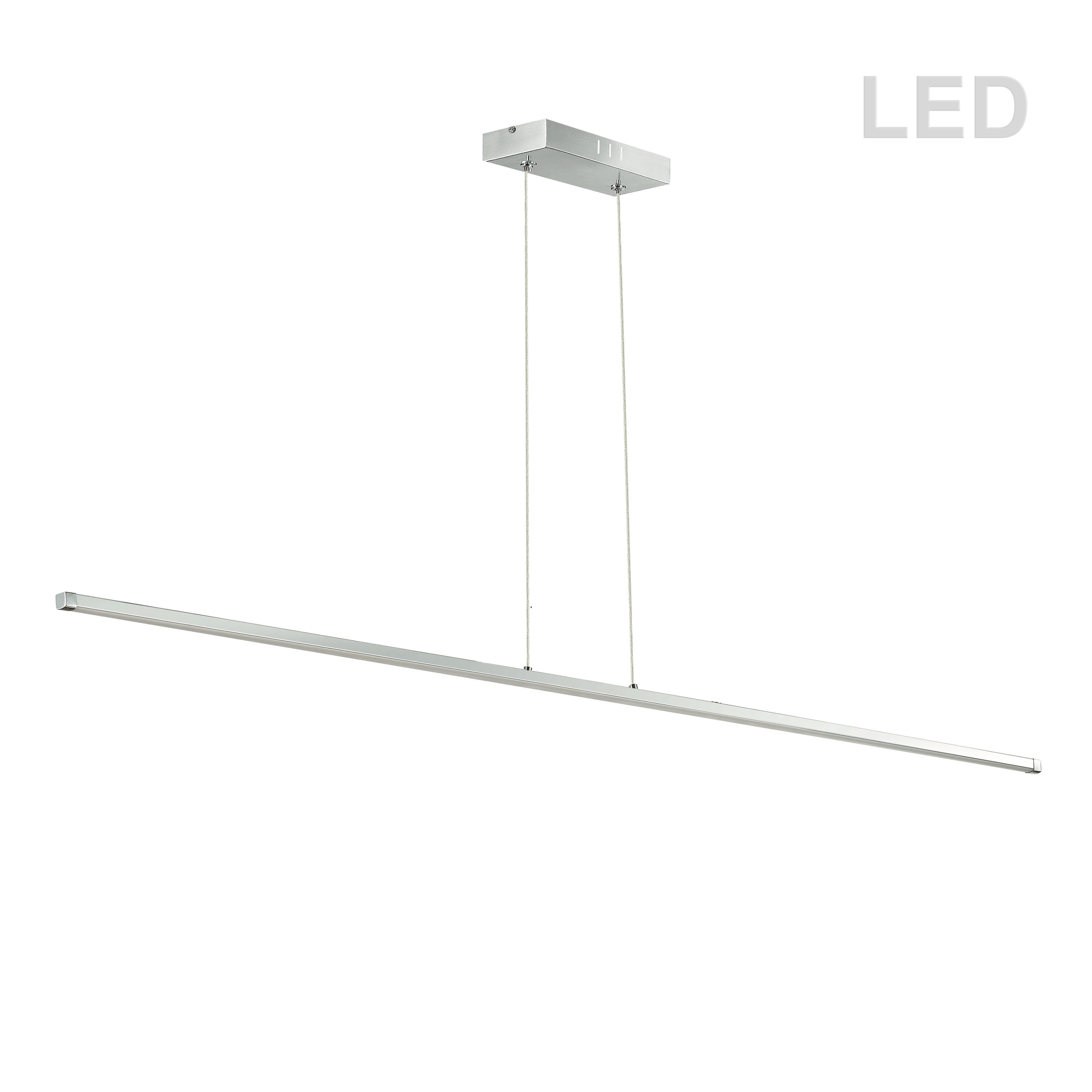 Dainolite Polished Chrome Modern/Contemporary Linear LED Pendant Light in the Pendant Lighting department at Lowes.com