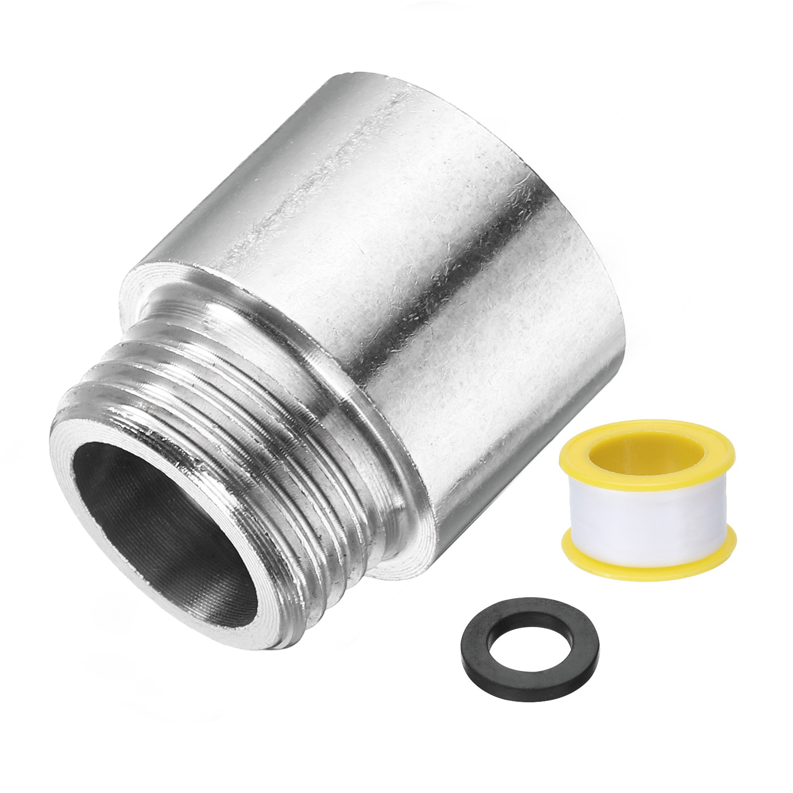 Unique Bargains - Shower Head Extension Arm 0.8 inch Length 201 Stainless Steel Shower Head Exten...
